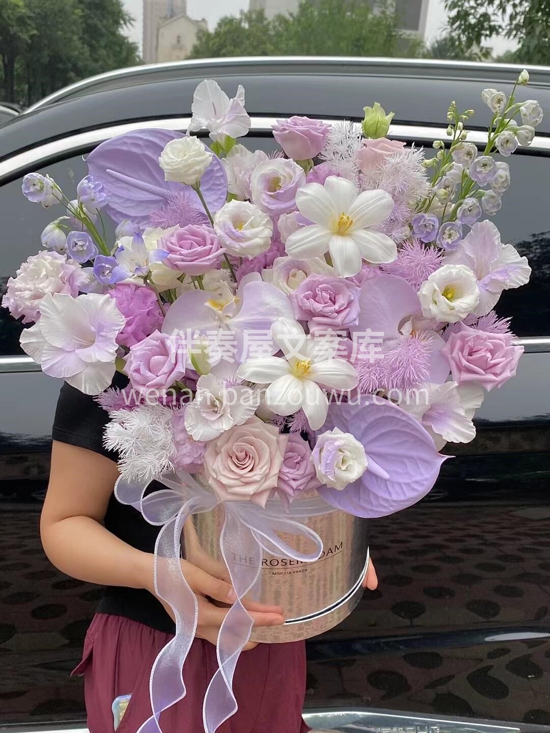 ✨轻奢紫色抱抱桶 总要在情人节💕 给你的 配图2