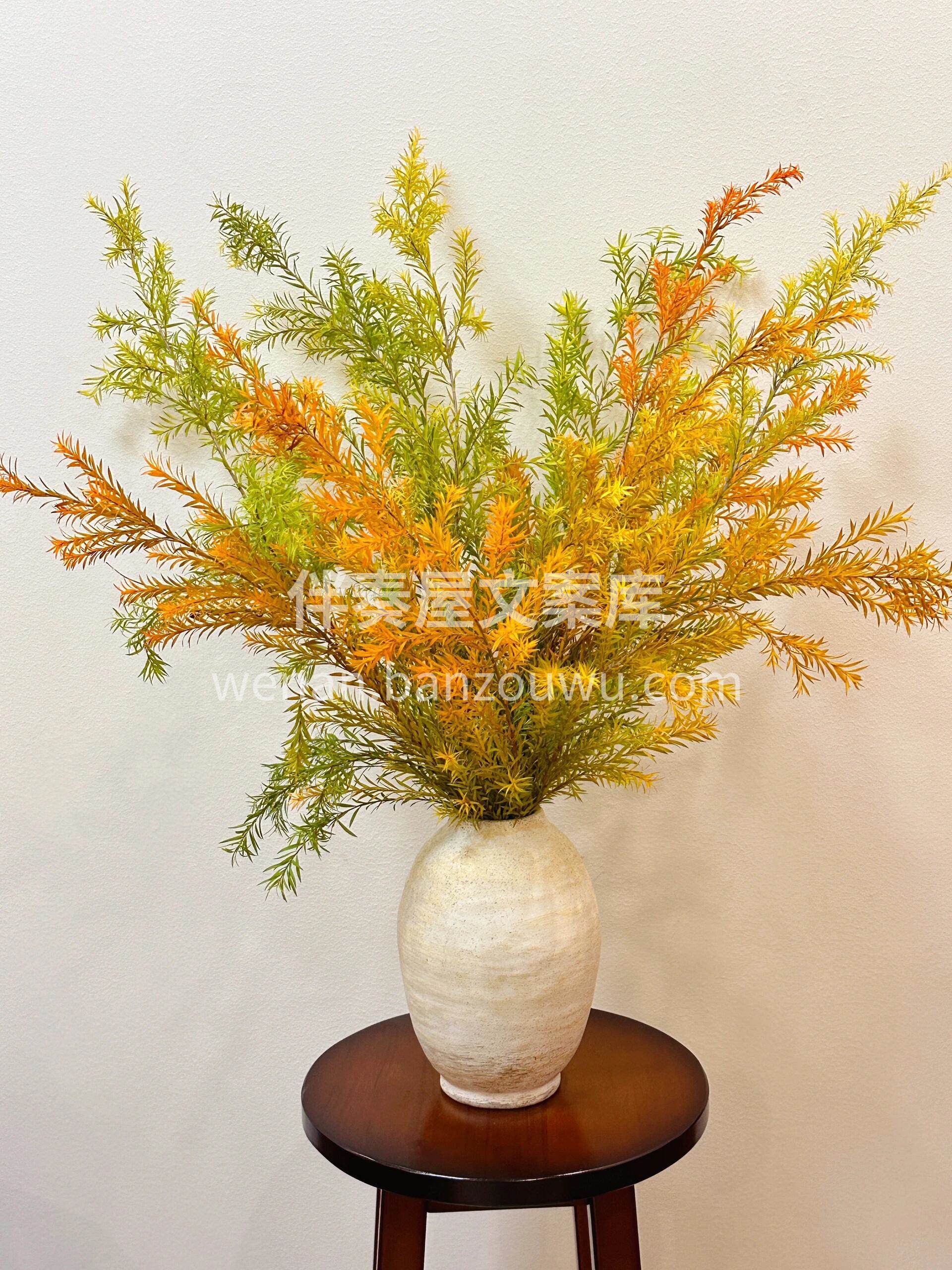 🌿千层金瓶插花 适合懒人的新年瓶插花 像秋天的油画🌼 💛色彩 配图2