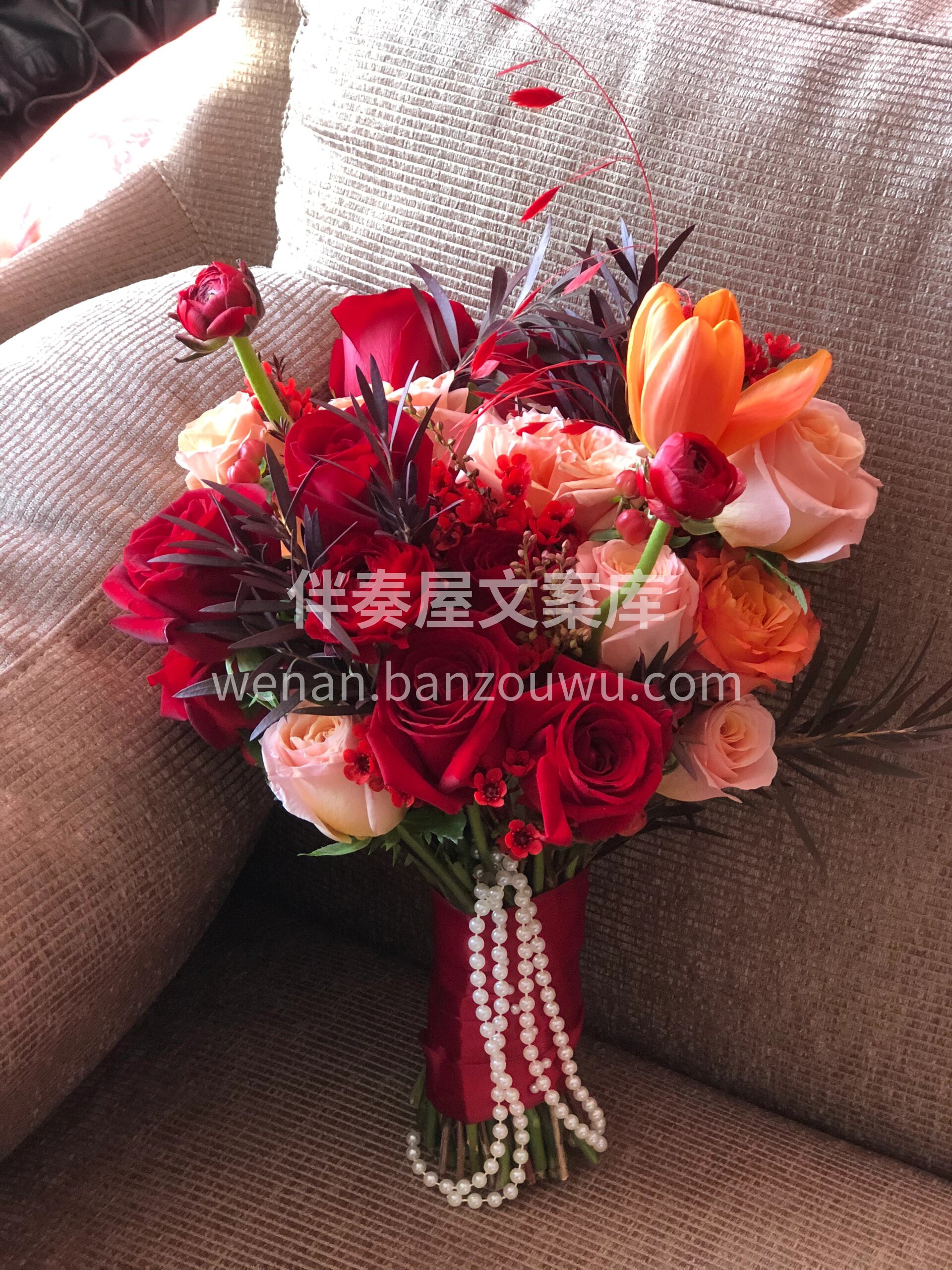 客订新娘手捧花 每一片花瓣都洋溢着🤔淡淡