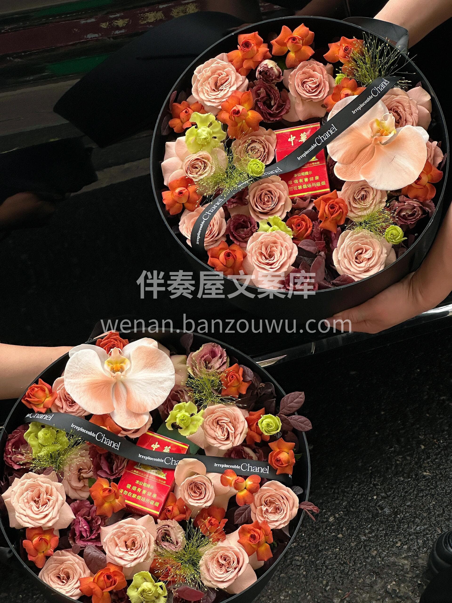 复古香烟花盒 送男生的仪式感 里面的花代表着我对你的祝福 愿 配图2