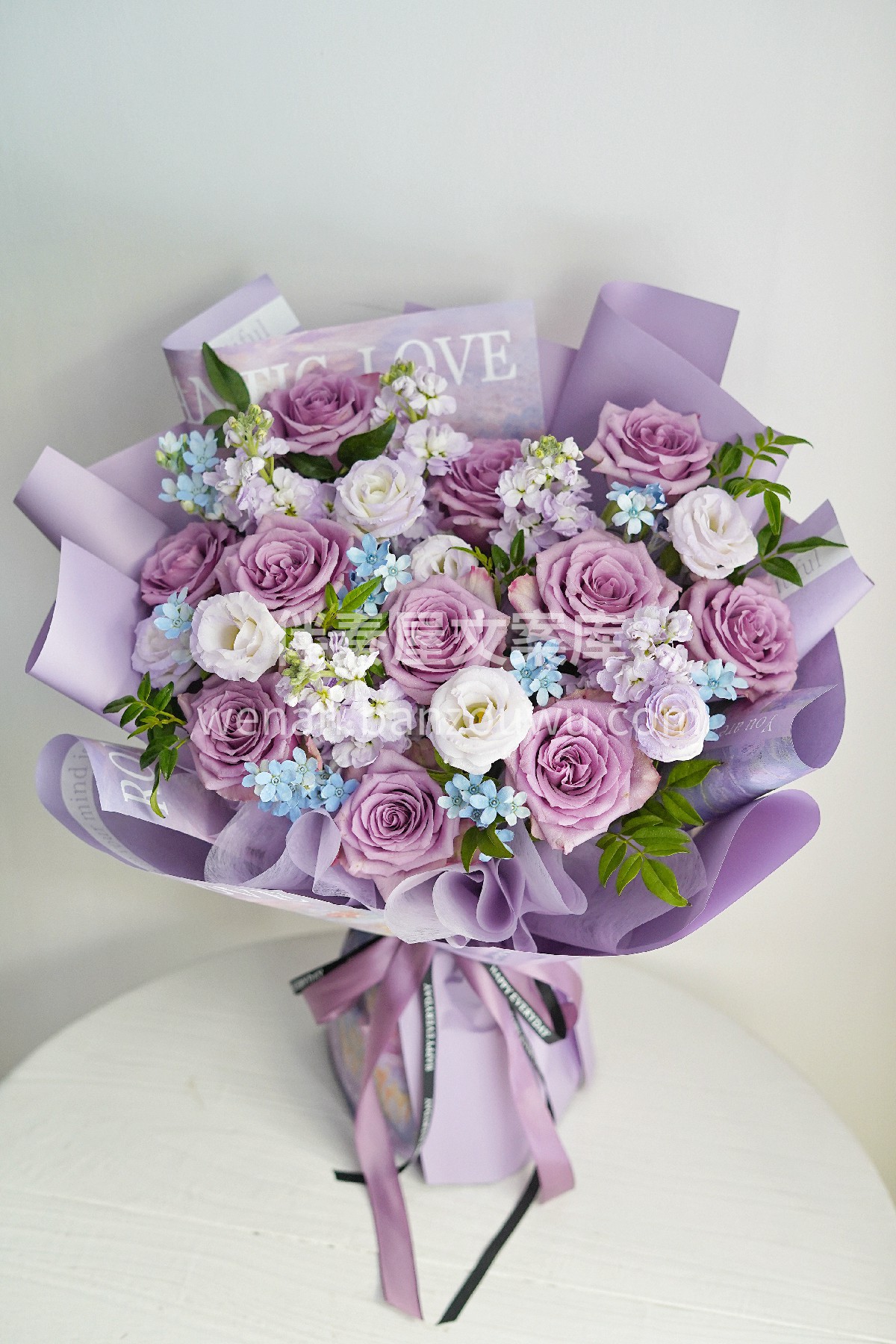 紫霞仙子混搭花束💐 纯真浪漫 💜为爱不顾一切 一世所爱 一生 配图2