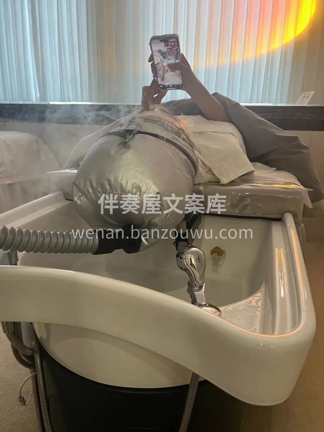 头疗养发中，熏蒸头发必不可少💃 🌼清除疲
