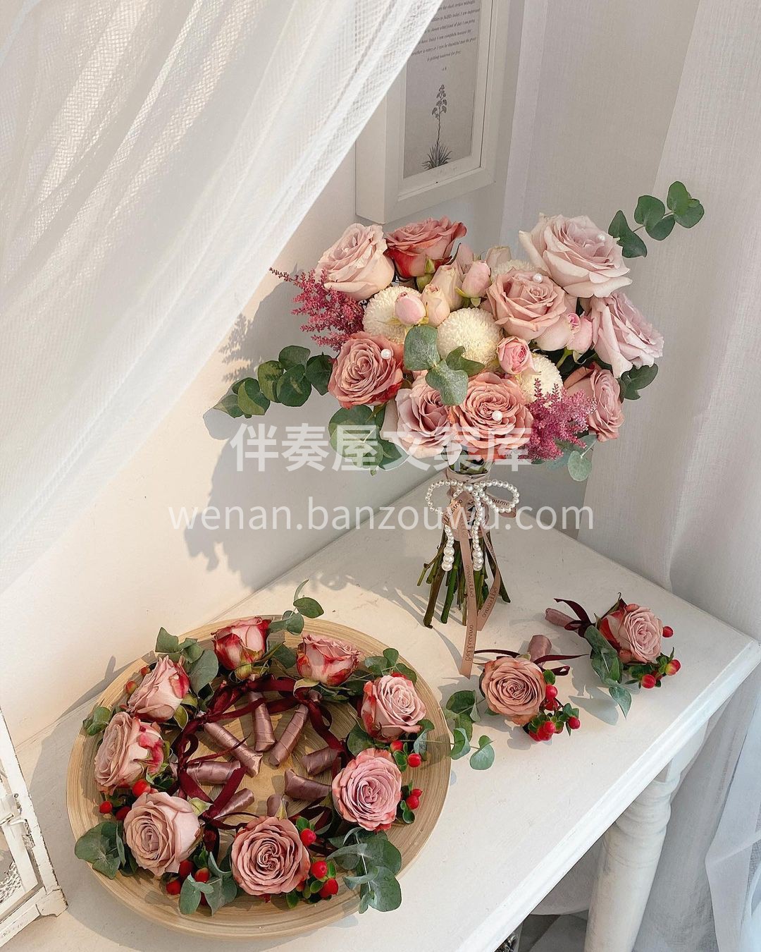 一款显白又好看的手捧花 拿上它你就是婚礼 配图2