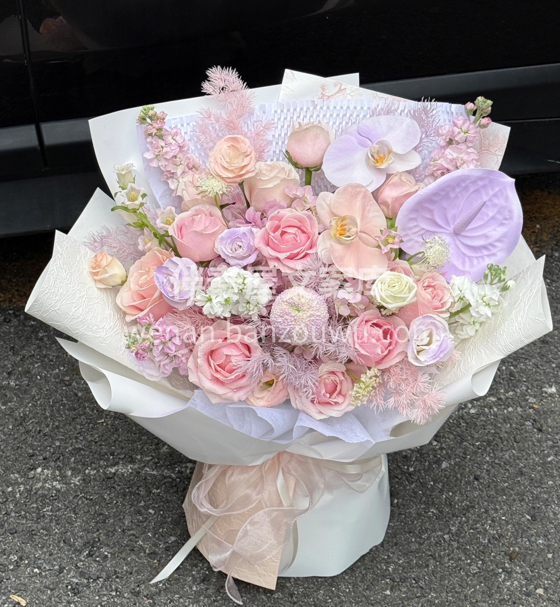 温柔有迹可循🌸浪漫有据可依💜 都藏在这束粉紫色花里🌷 配图2