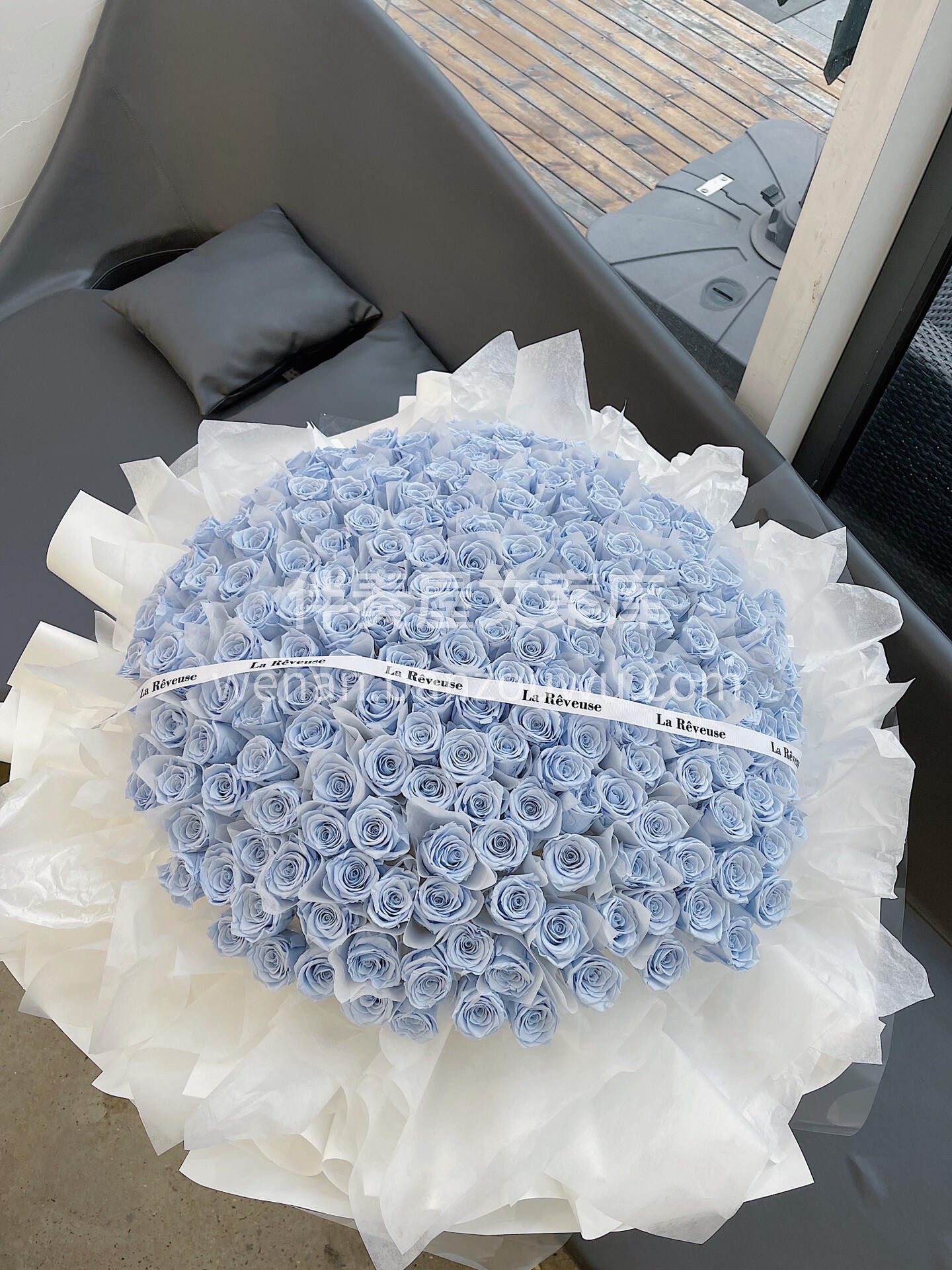 🌸199朵天空蓝永生花束 永生花花语：永 配图3