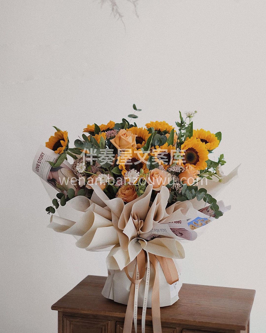 客订向日葵花束~ 向日葵的花盘🌻会朝着一 配图1
