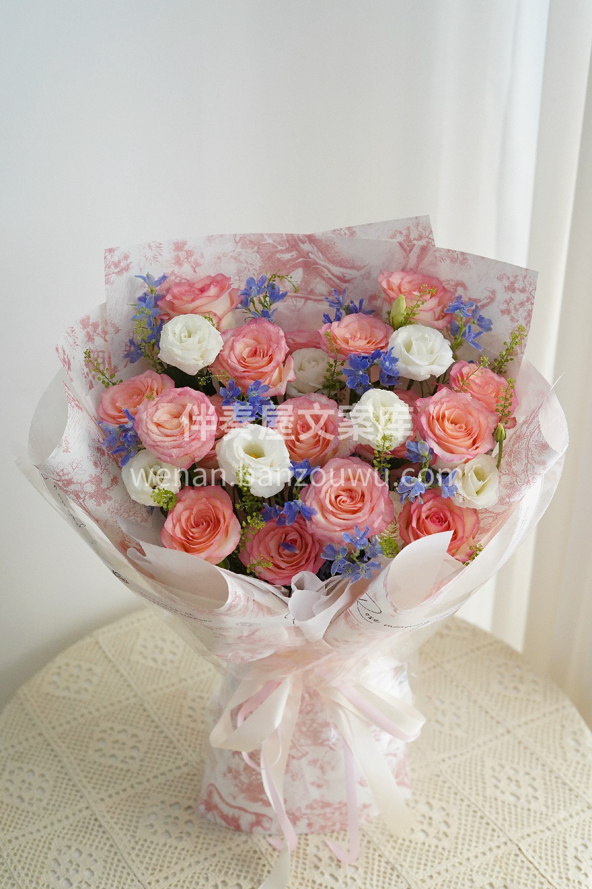 艾莎玫瑰花束💐 想和🌼你吹吹风 随意说说心里的梦🌸 配图3
