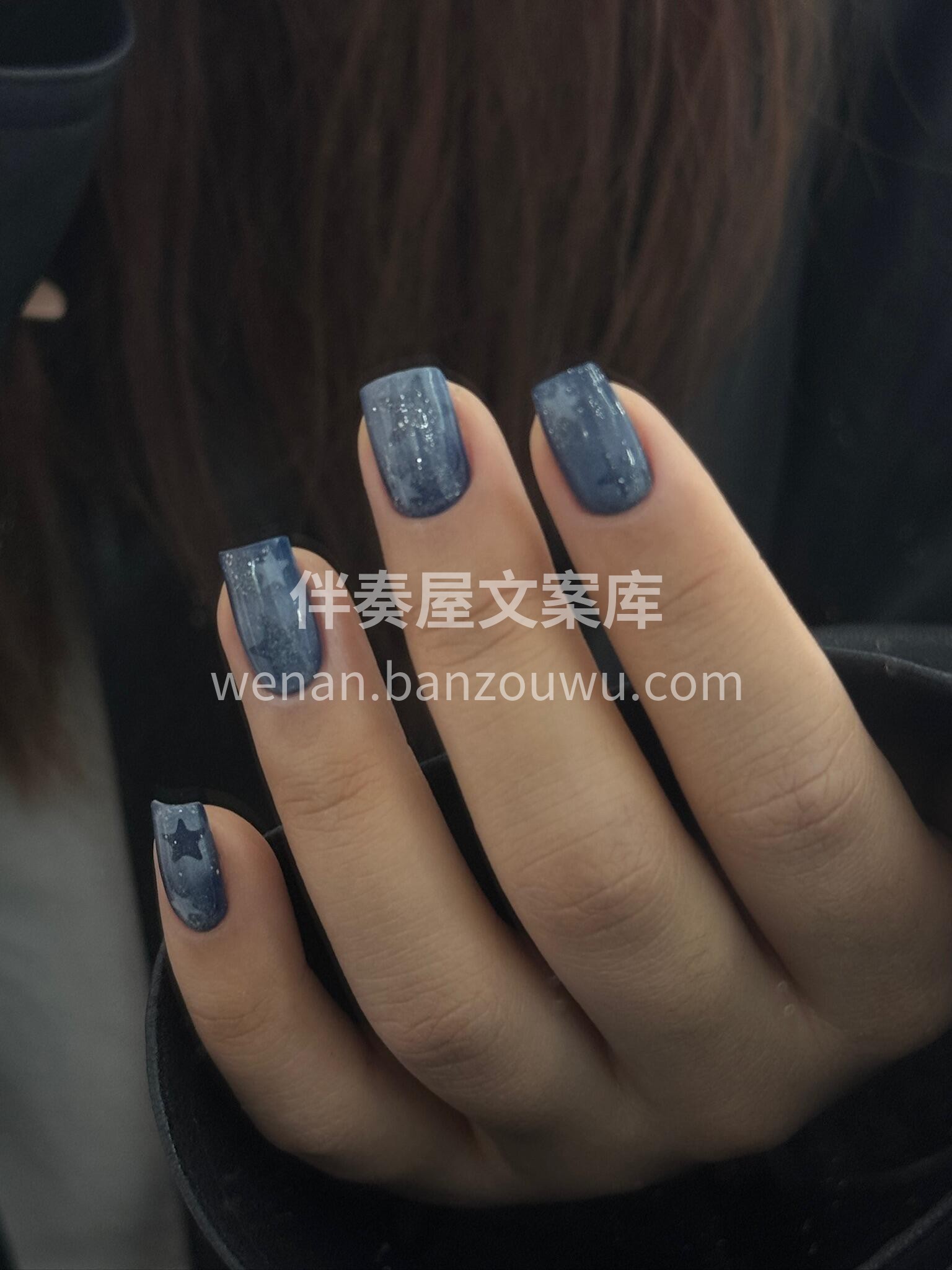 秋冬猫眼氛围感美甲 配图1