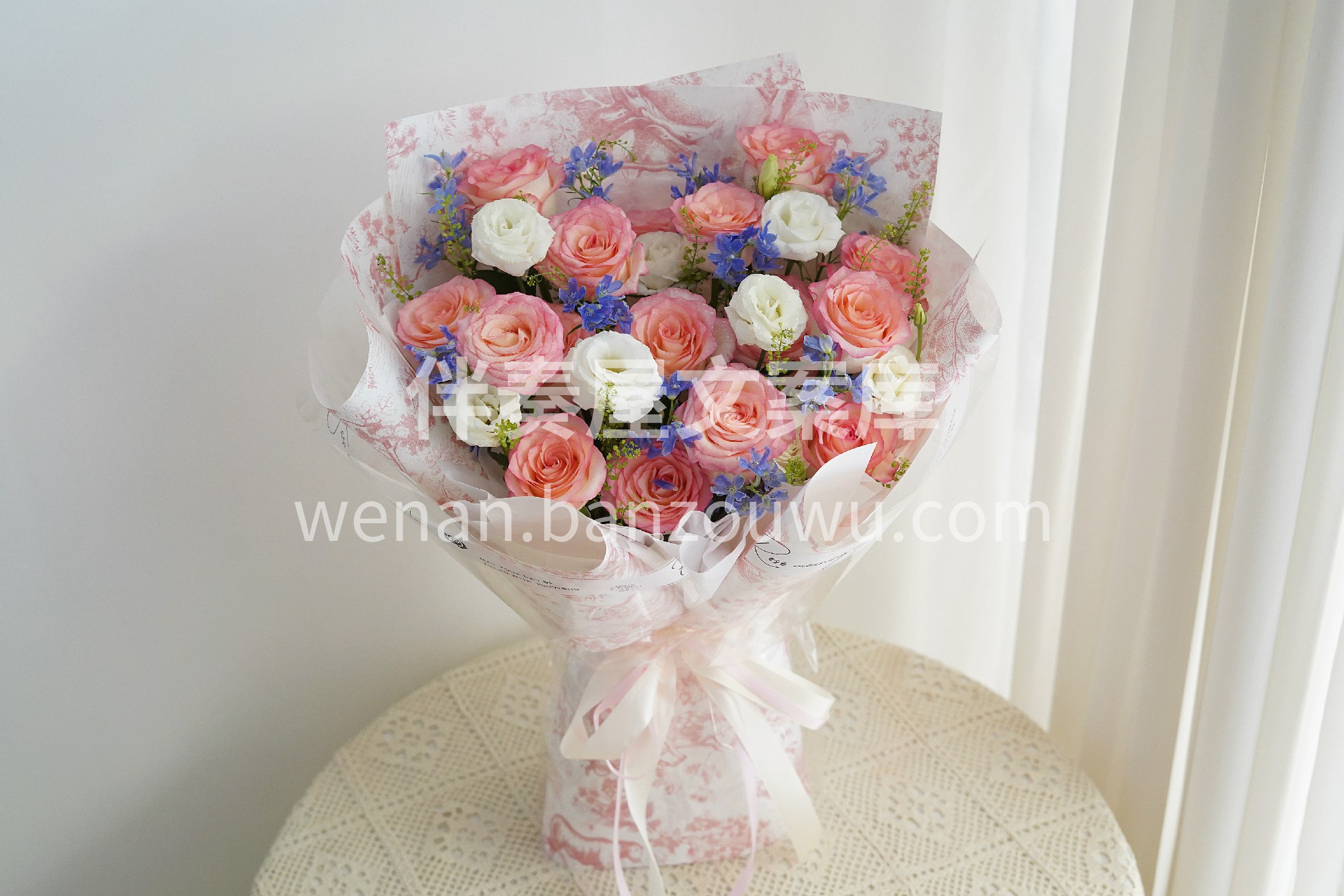 艾莎玫瑰花束💐 想和🌼你吹吹风 随意说说心里的梦🌸 配图1