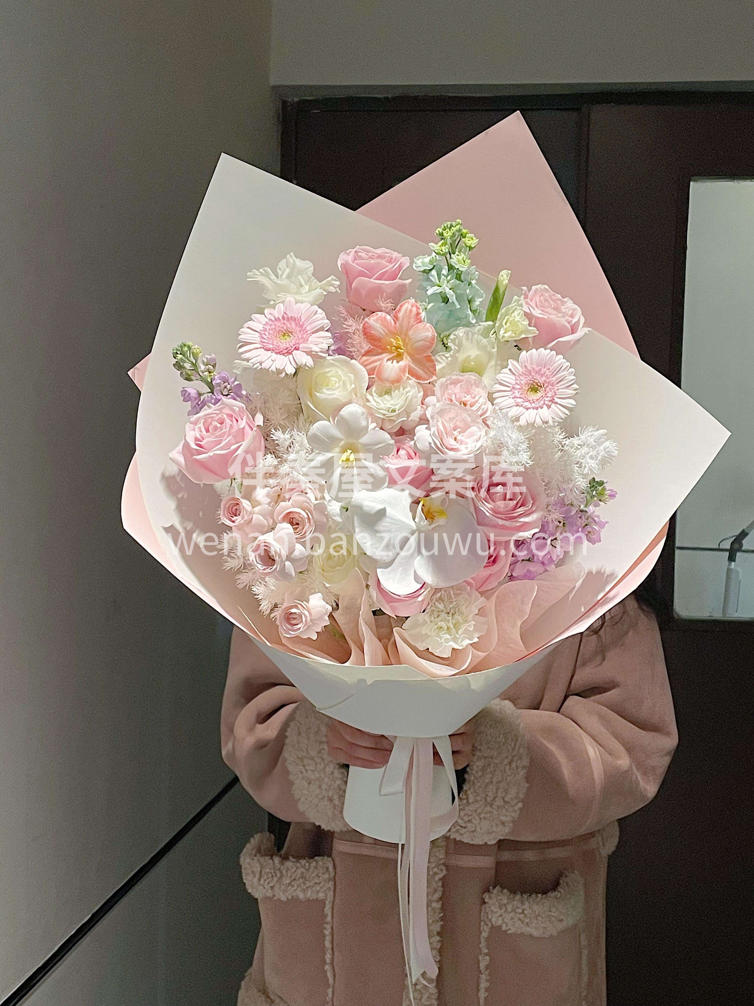 藏在花里的温柔🌸是粉色的偏爱 粉系浅甜🌸花姿轻软🌷治愈入心❤ 配图1
