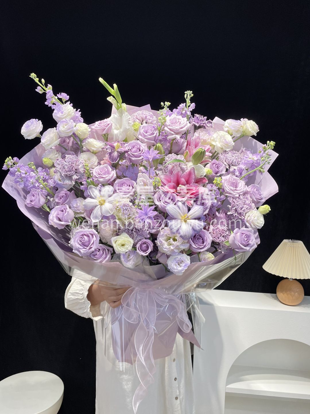 梦幻✨紫色系混搭大花束🌸 🎐#小众氛围感 温柔又有韵味💜 配图2