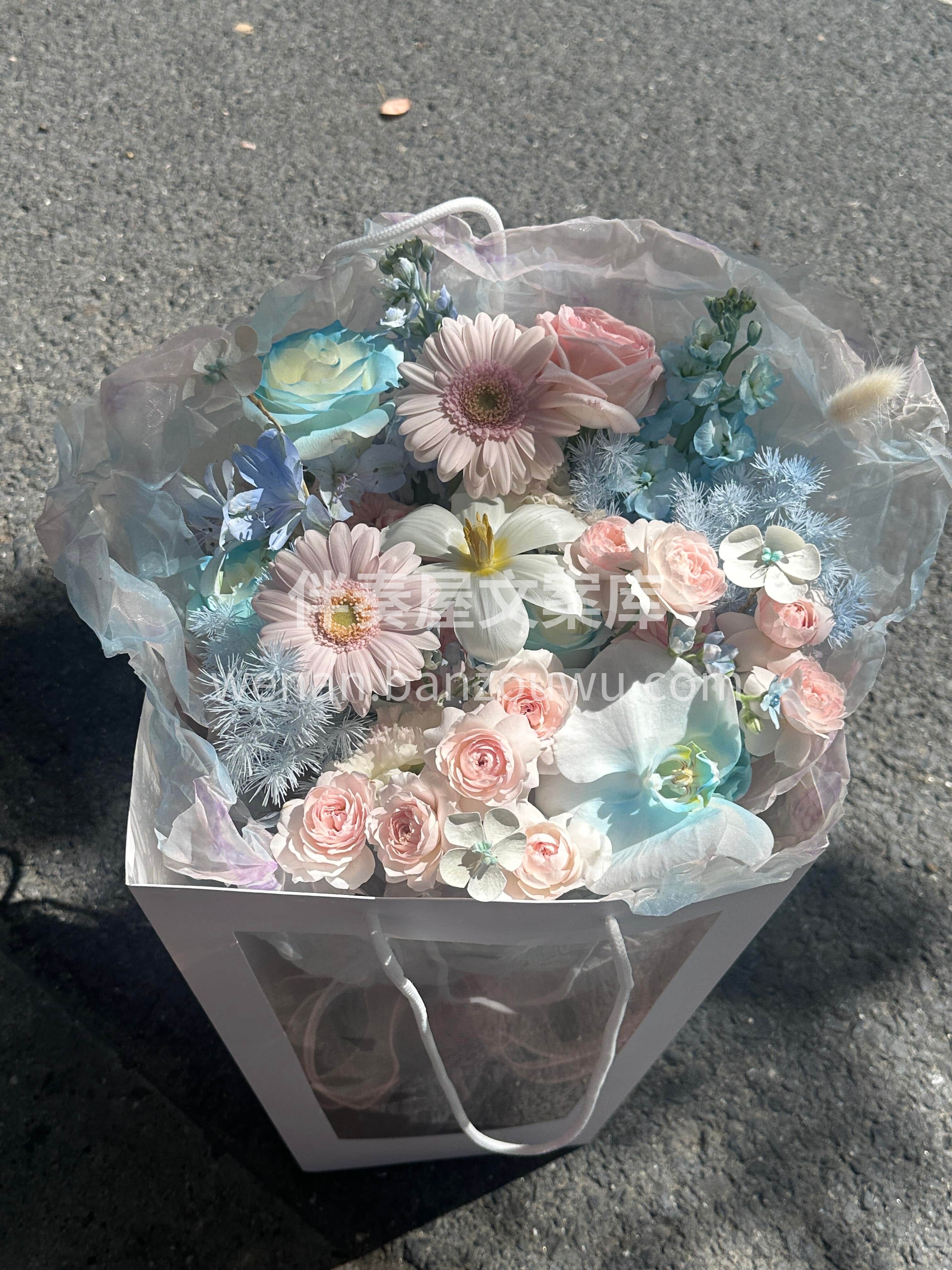 蓝与粉的相遇🦋是梦境与现实的拥抱🌸 欧根纱的轻透🎀为这份浪漫 配图1