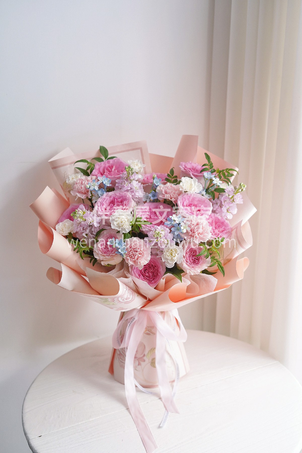 这束洛神🌸 替我藏好了心事 花瓣从奶白晕 配图1