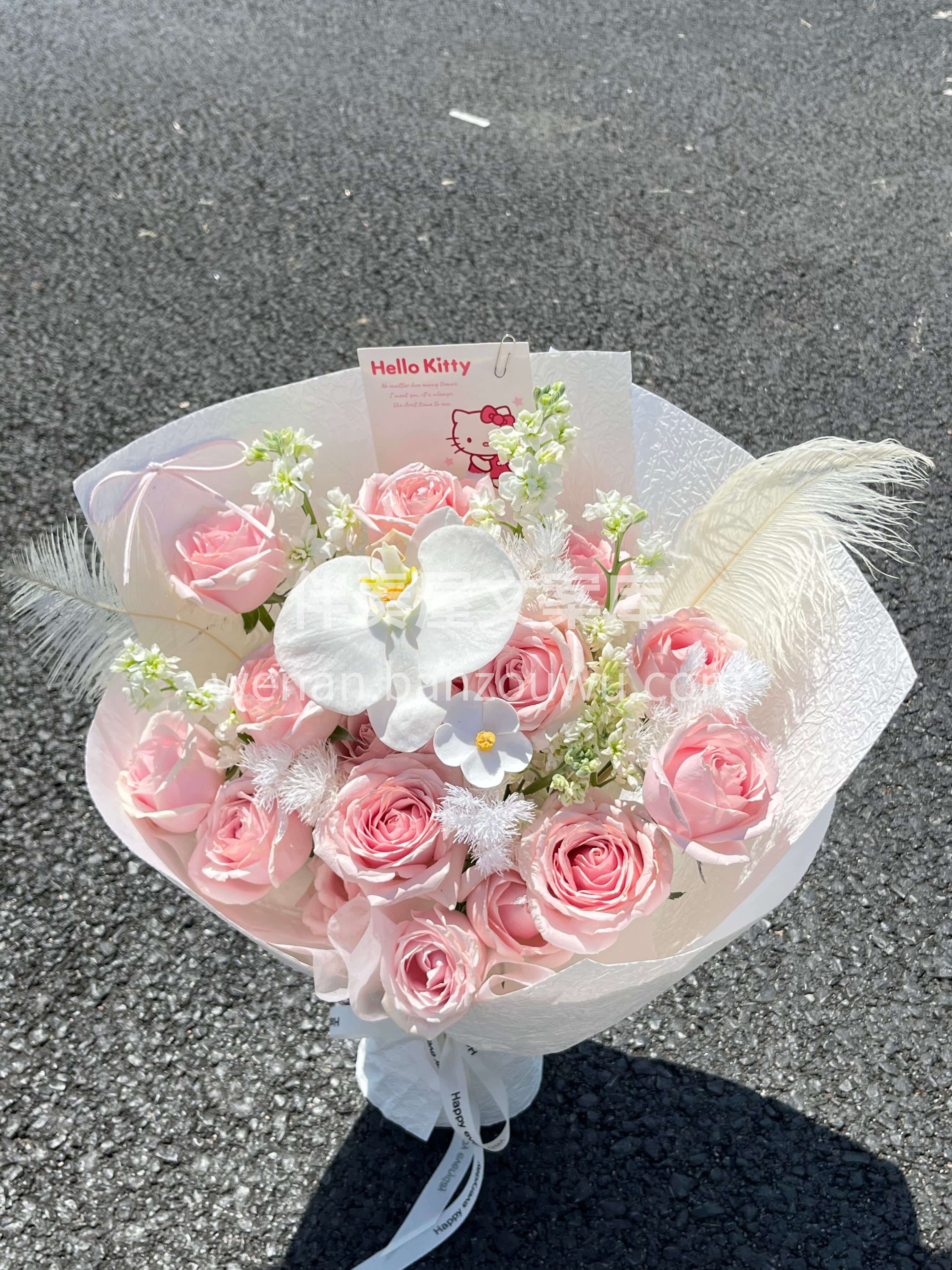 粉白配色不挑人🌸送谁都合适✨ 想要仙仙的感觉🌷就选这束🎀 配图1
