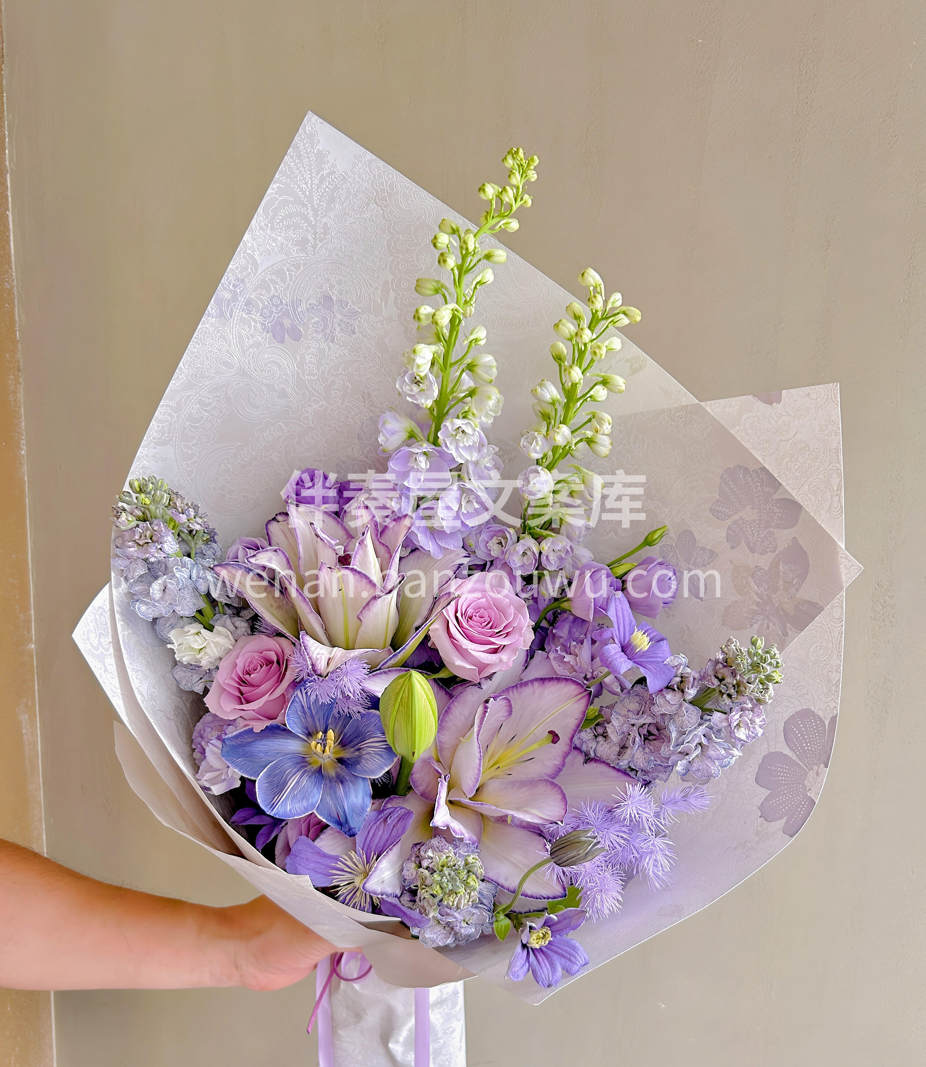 紫百合太绝了🌸 花瓣通透如雾 💜香气清冽 配图1