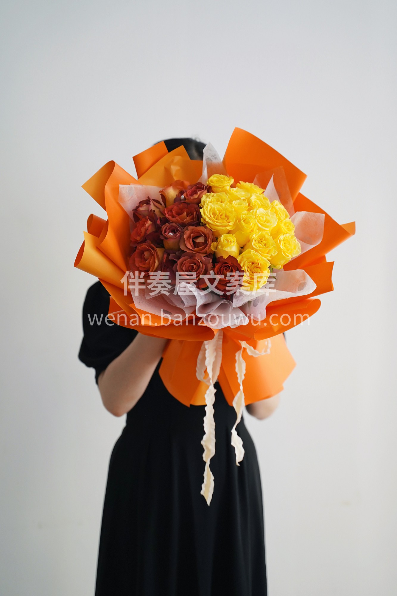 双色玫瑰花束~ 一半是你，一半是我 人生 配图2