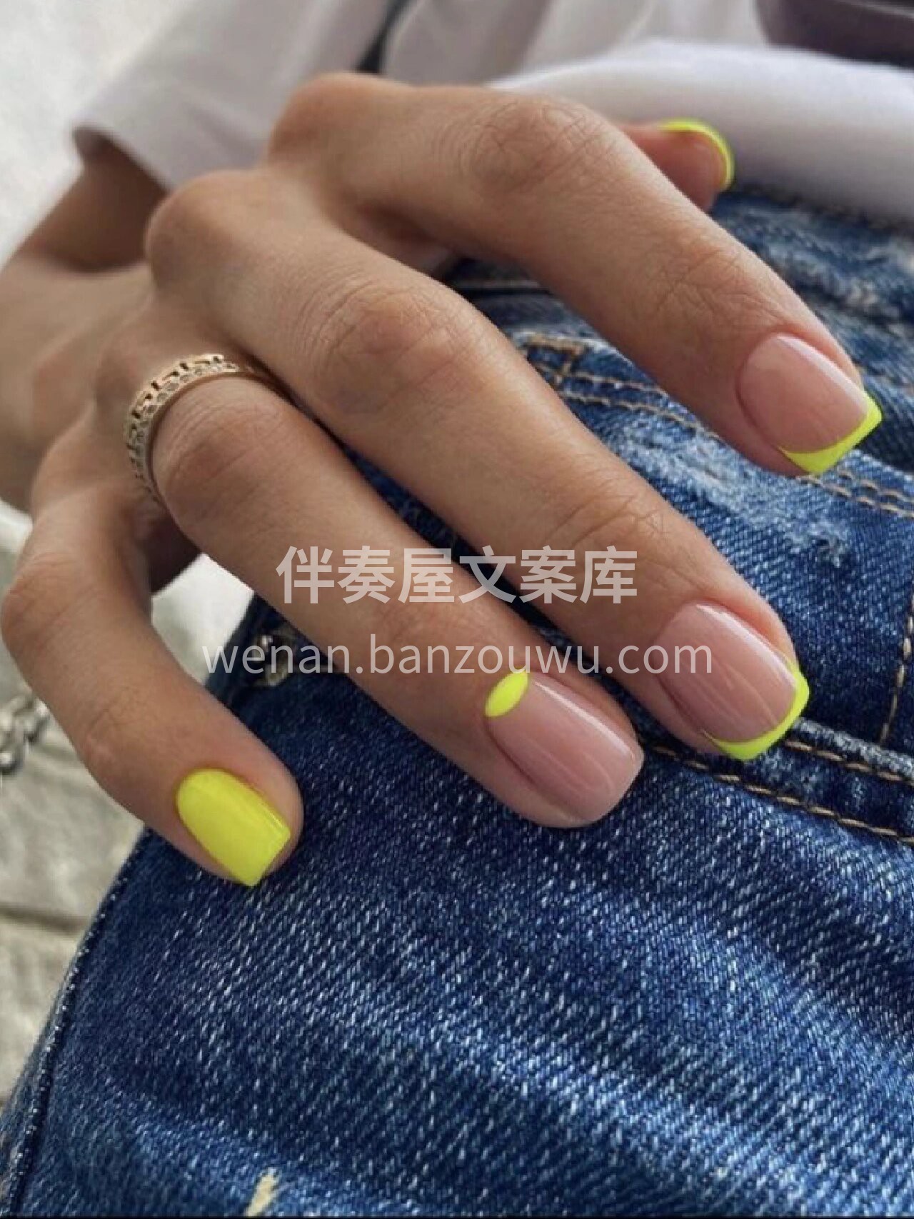 黄黑皮&法式短美甲 和一个男生闲聊 我问 配图2