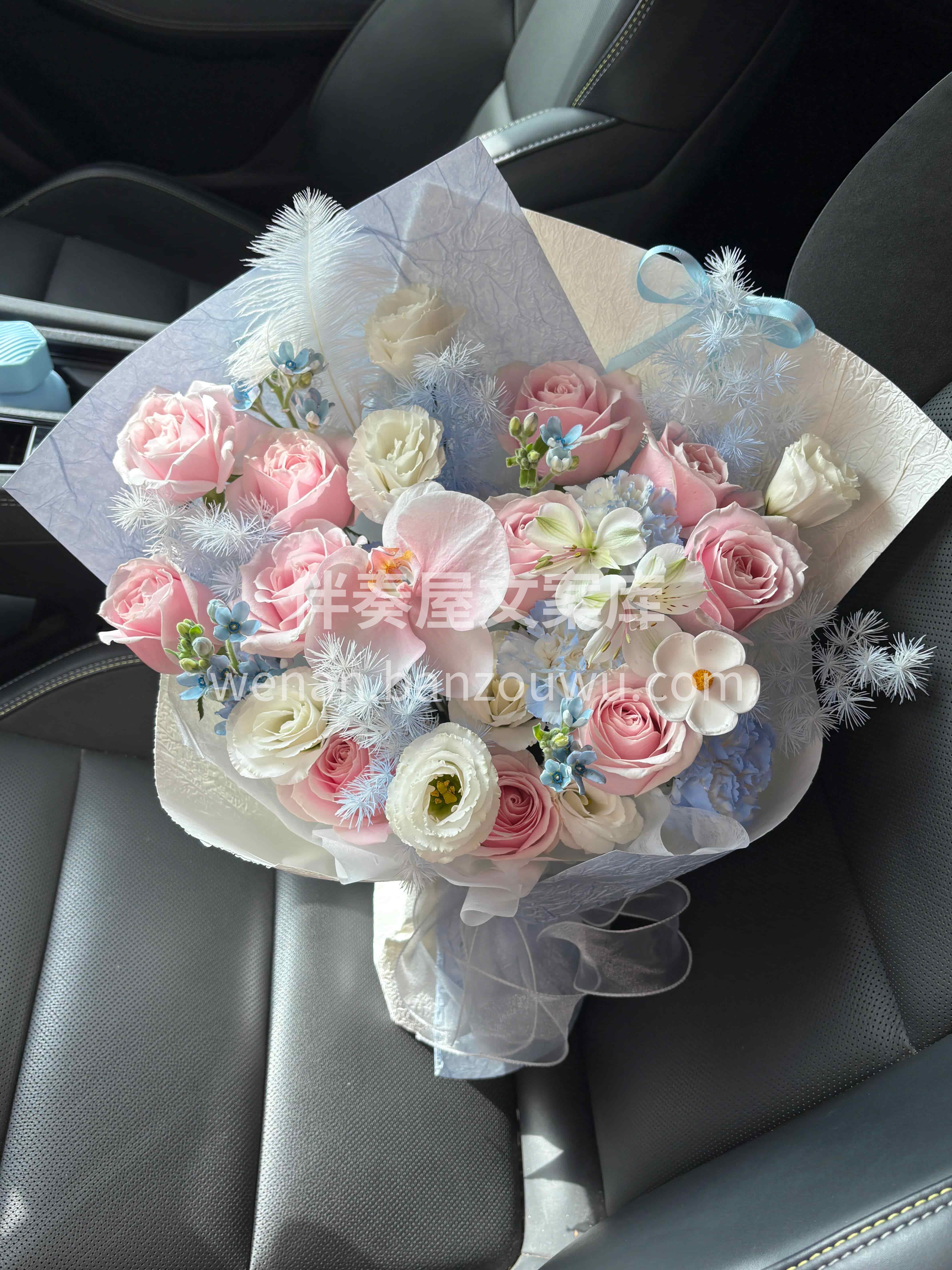 ☁️温柔天花板✨ 粉蓝色系花束💙 自带浪漫治愈感🌸 配图2