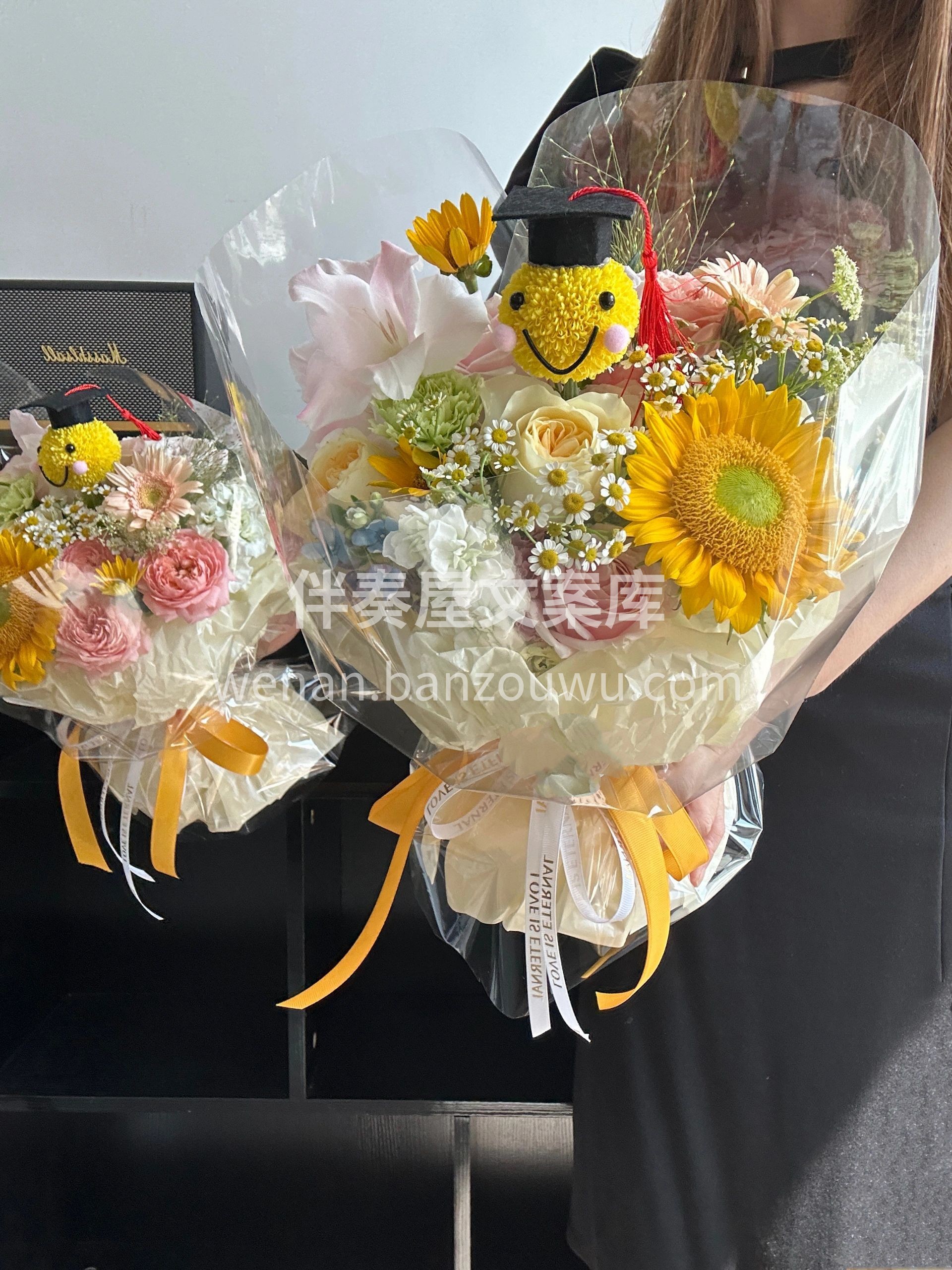 小博士帽花束 我的女顾客真的很有审美😍  配图3