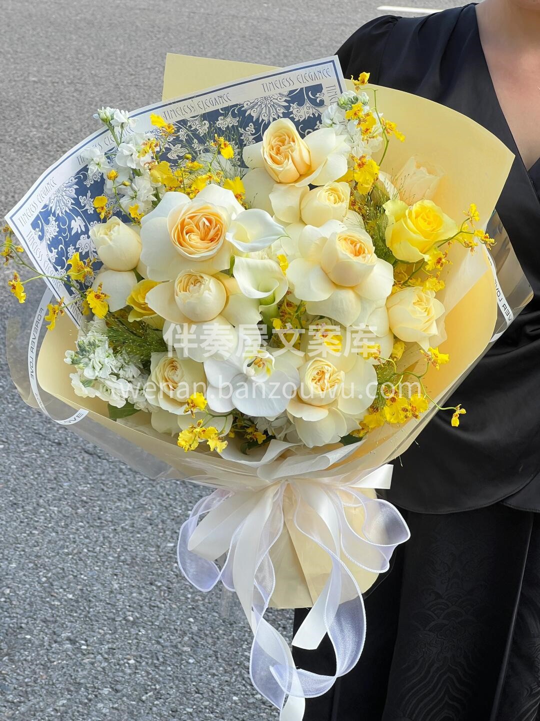 💛奶油风花束 真的爱惨了这一抹奶黄色 在 配图1