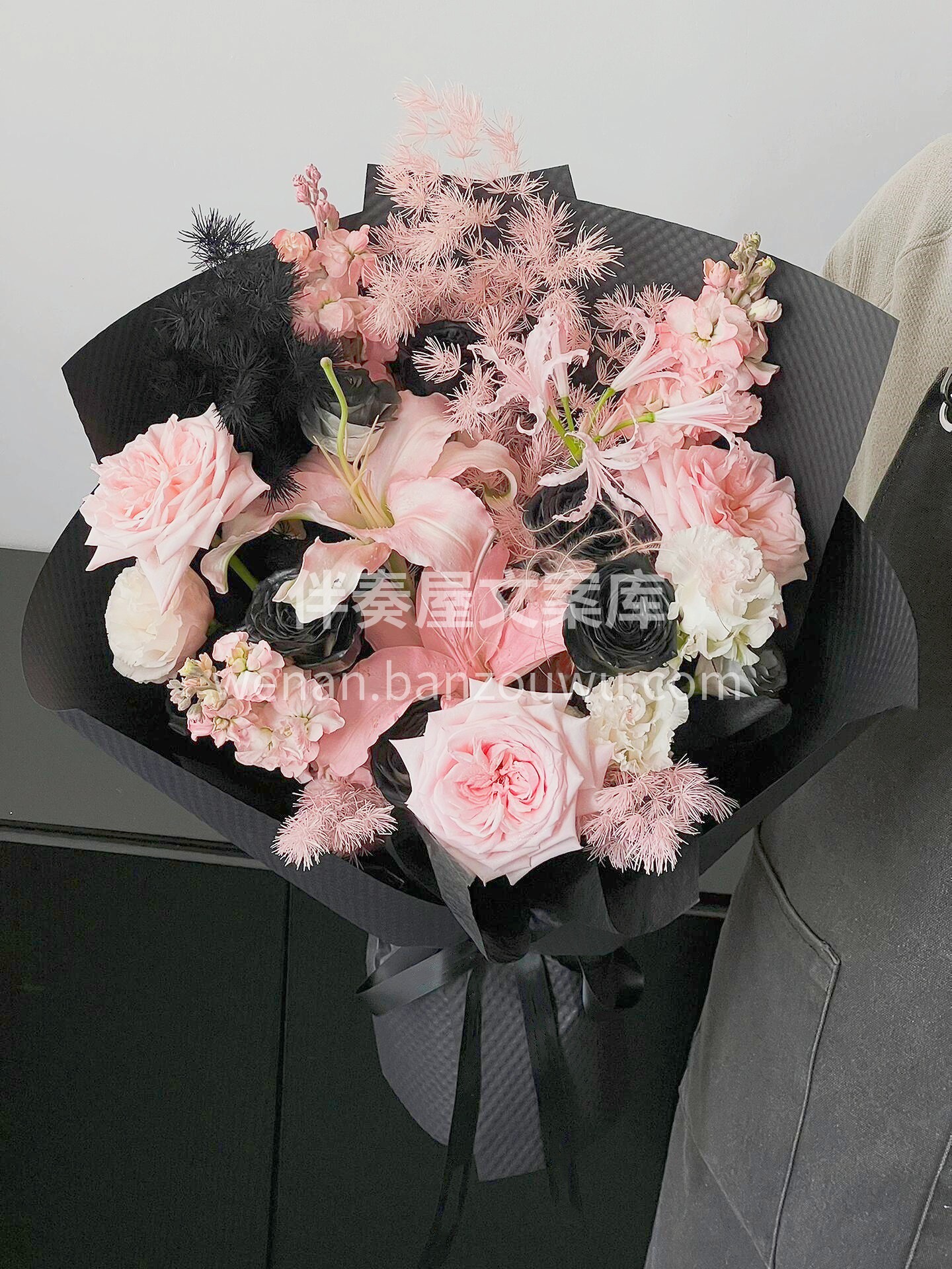 初冬🖤黑粉花束 黑粉的浪漫谁懂啊💕 是不 配图1