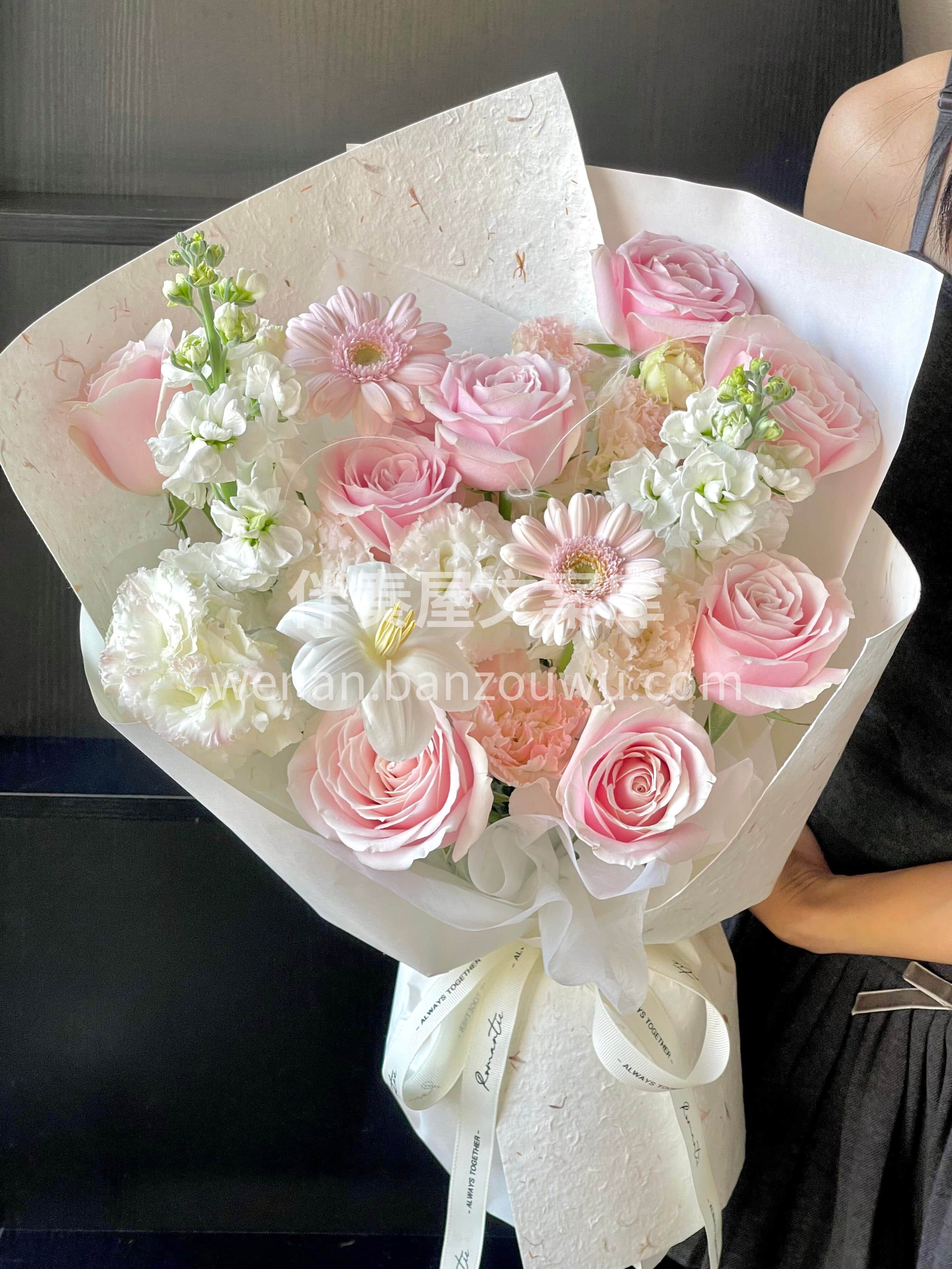 粉白色💕温柔花束 世界因为粉色而美丽🌸你因为粉色而更加迷人🌷 配图2