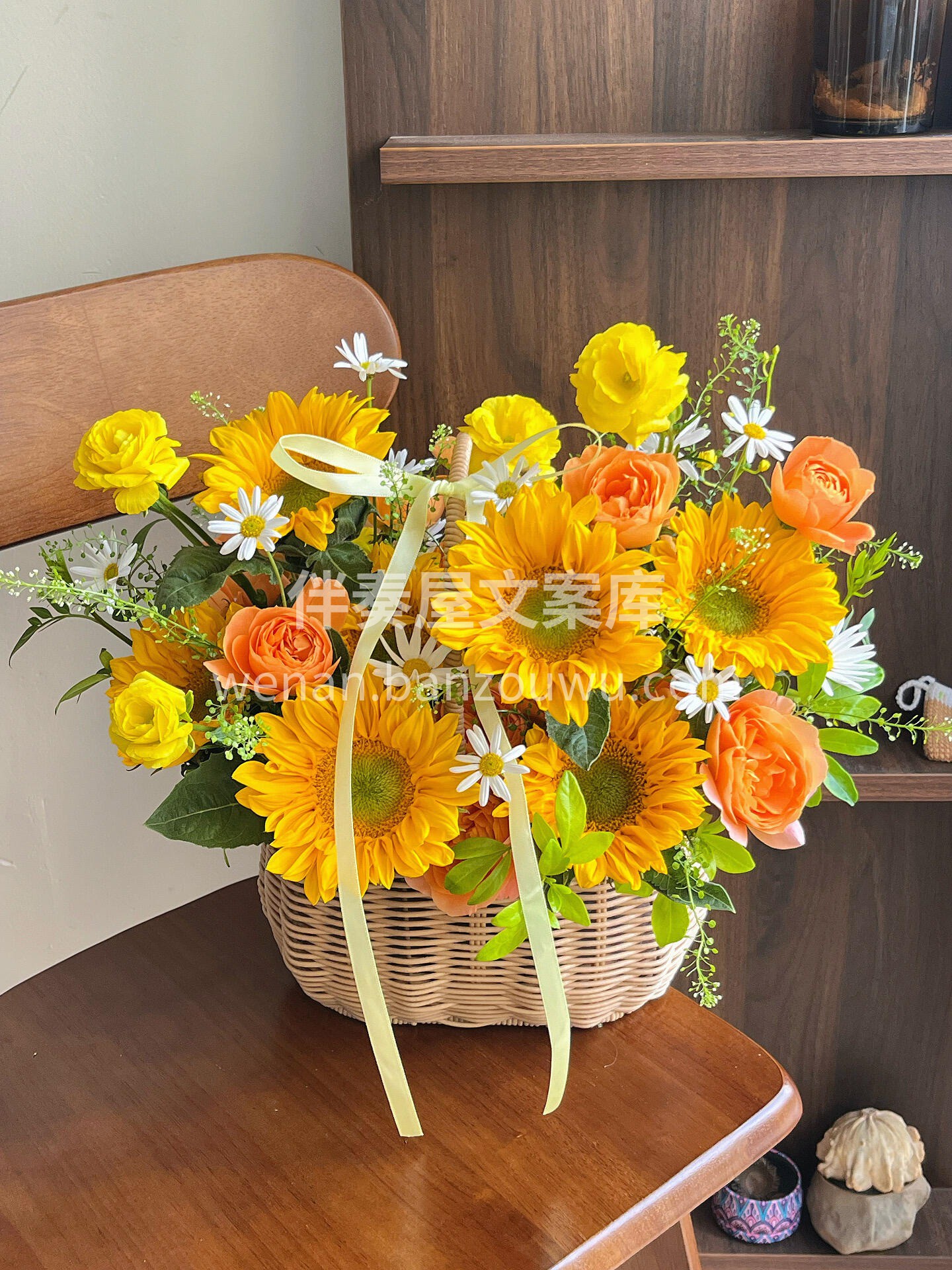 今日份快乐是向日葵给的🌻 🌞金灿灿手提花篮 送自己是日常小欢 配图2