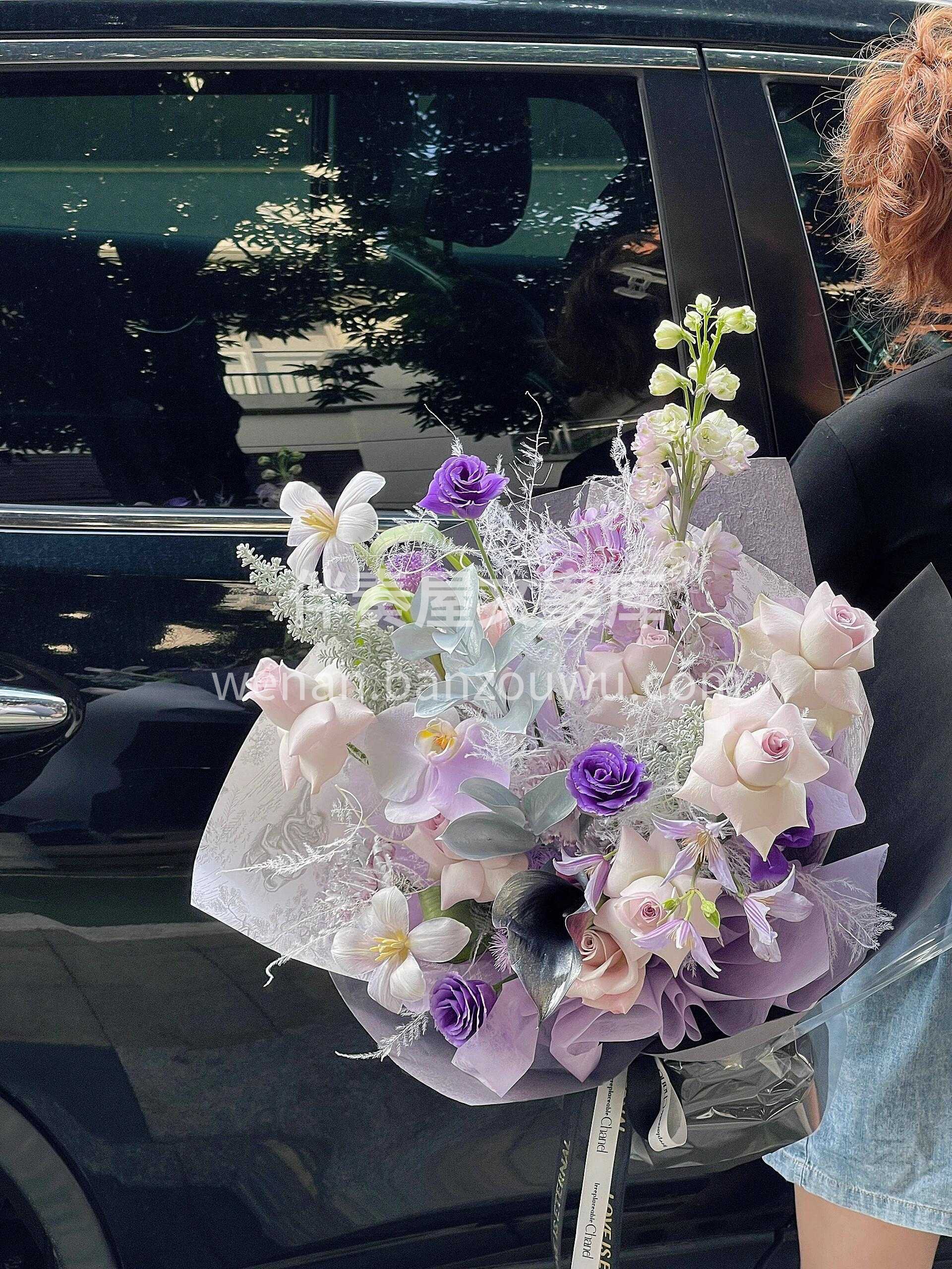 🎐小众高级感花束 银紫色💜 宝石般的色彩 配图2