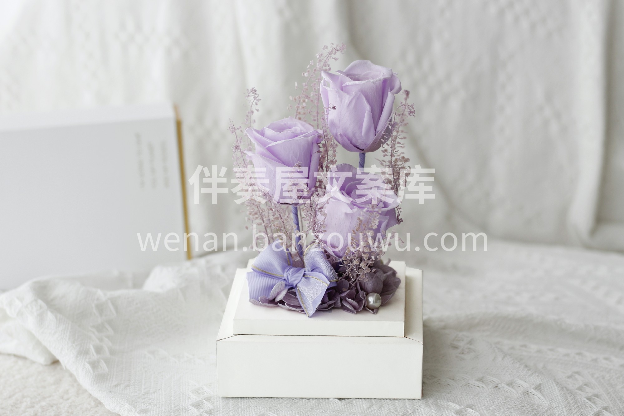 水晶之恋永生花 爱情就像是一块水晶，干干 配图1