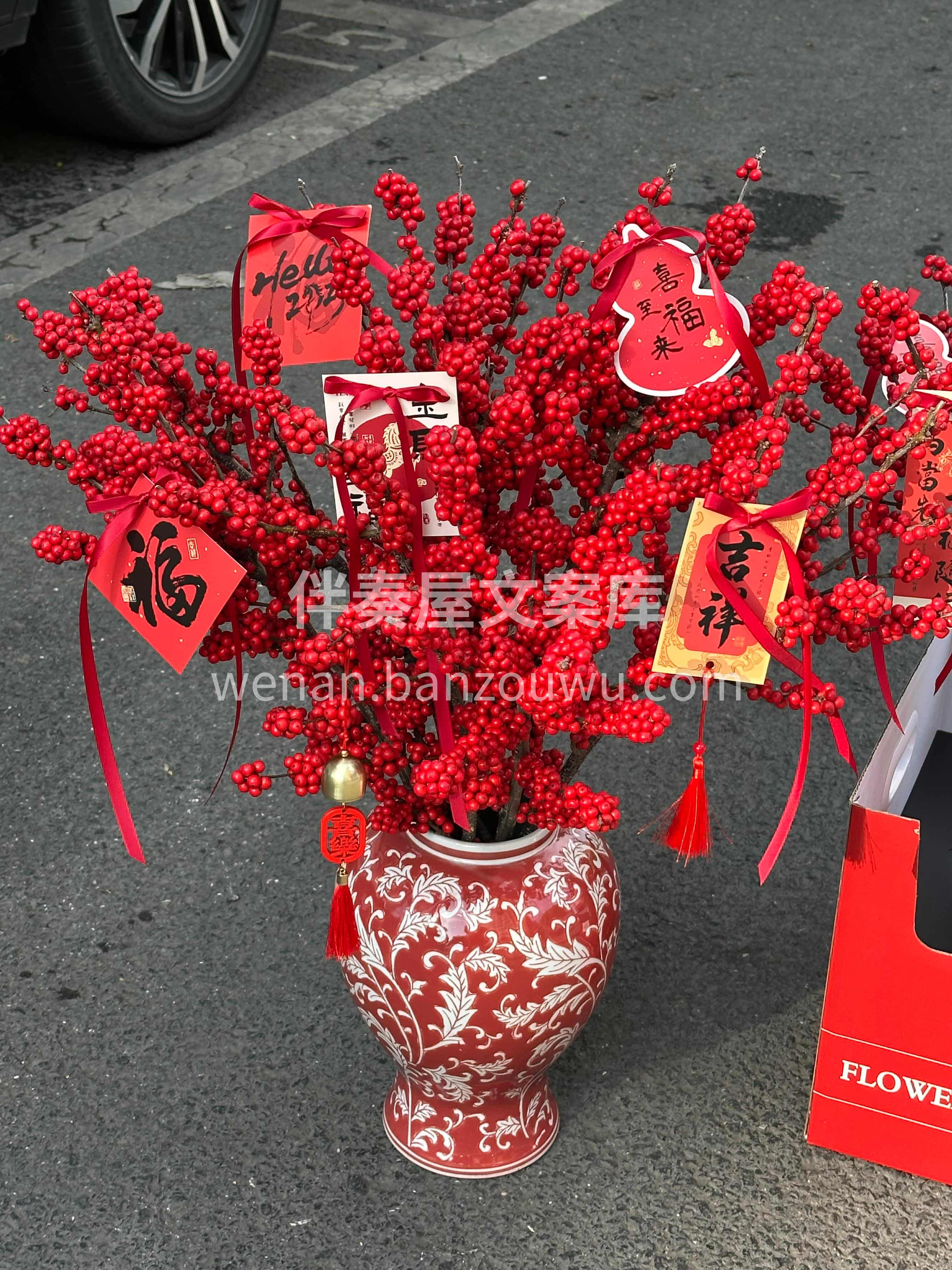 元宵安康[福]冬青添喜 一盏红灯🔥一瓶红果🔴 愿日子红红火火 配图1
