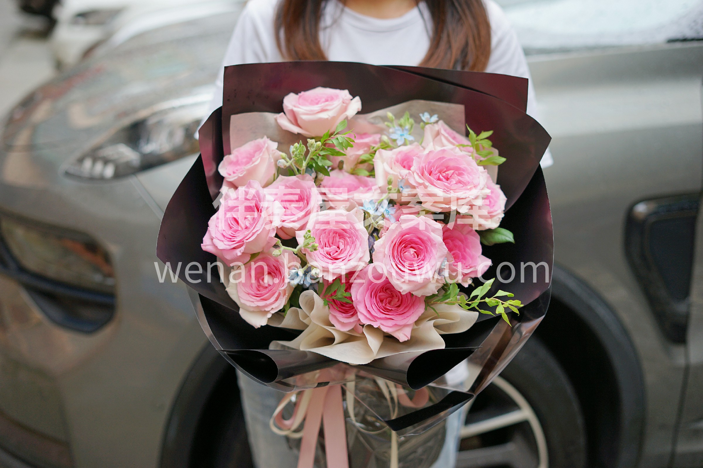洛神玫瑰花束 顾客送给小姐妹的💐花花 首先要📷拍照好看 其余 配图5