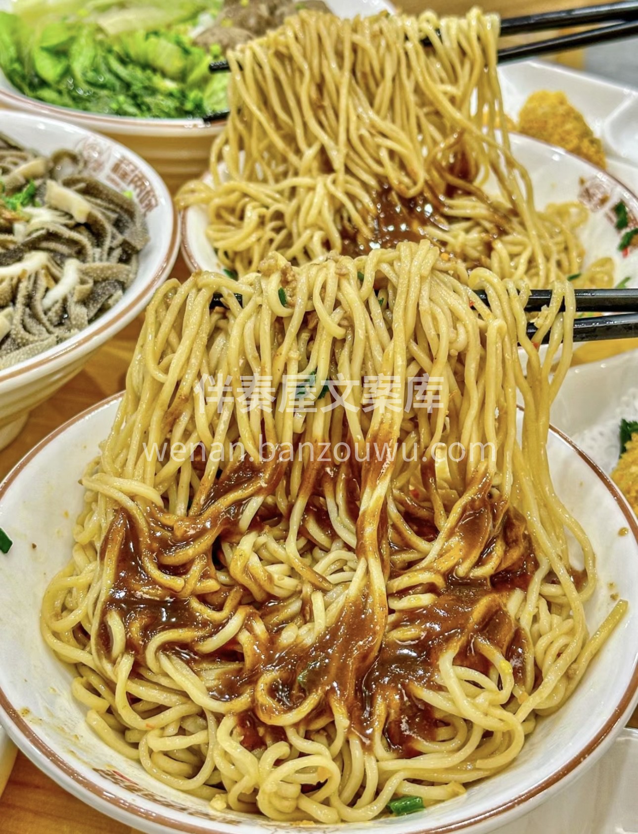 客家腌面，独特风味。面条劲道有嚼劲，配上 配图1