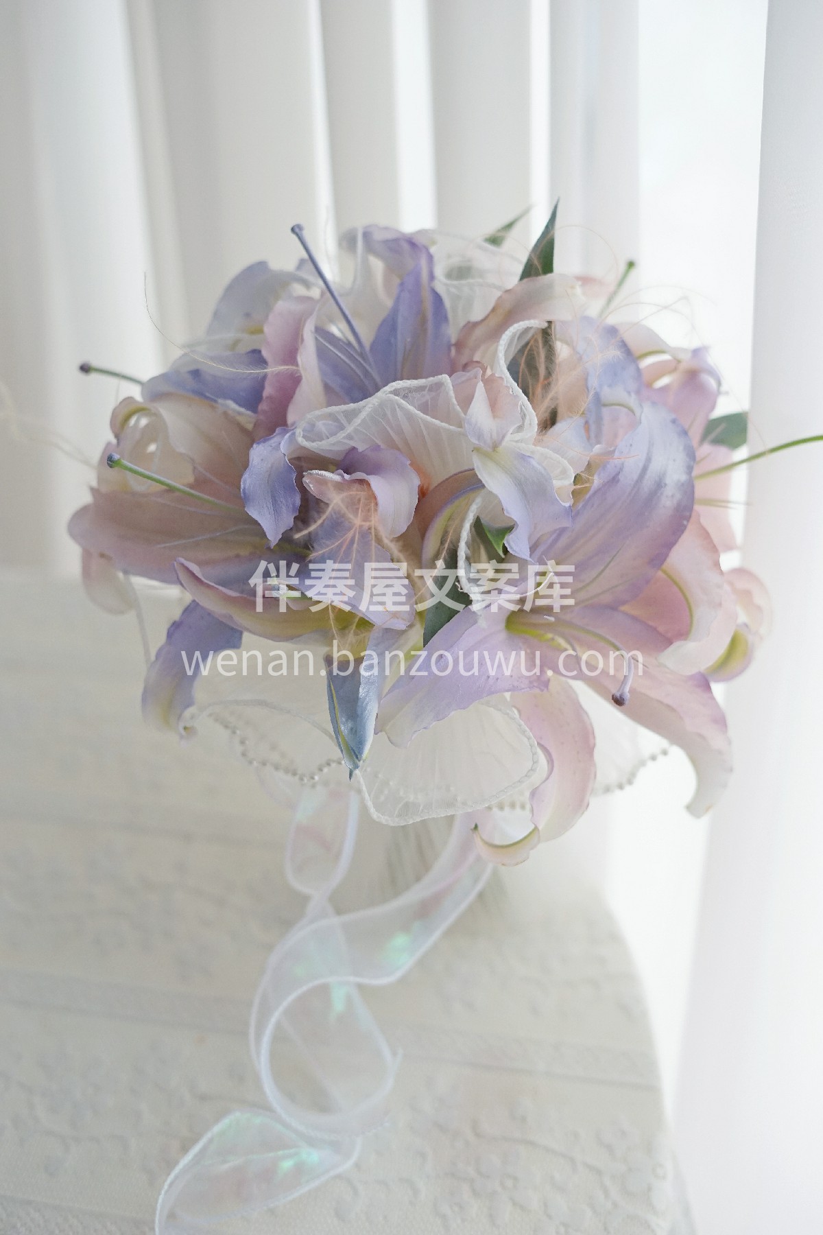 人鱼姬百合手捧花 人鱼姬真的👀很梦幻吖  配图2