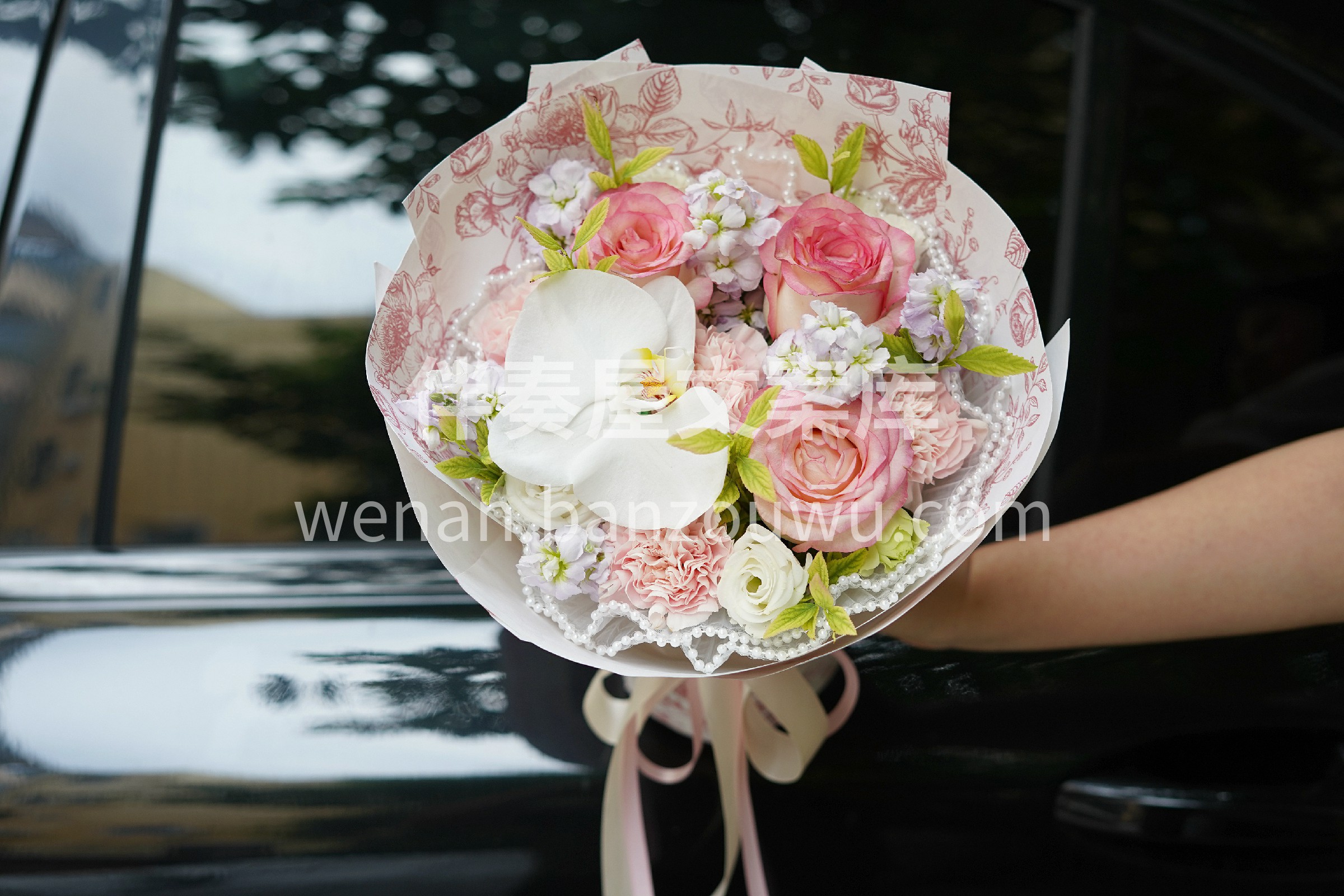 艾莎玫瑰见面小花束💐 我的心里💗只有你 相遇总是猝不及防 爱 配图1