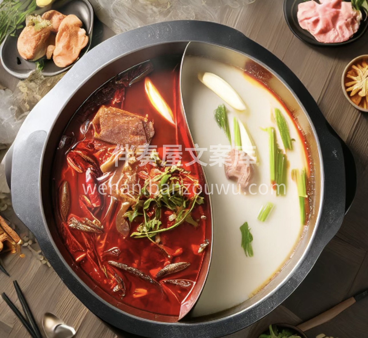 红汤锅里捞世界，鸳鸯锅里分乾坤，再好的文 配图1