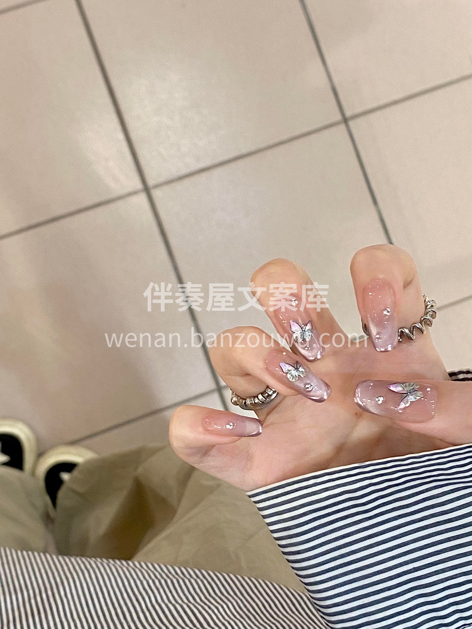 香芋紫极光蝴蝶♡♩指甲盖先美一步啦🍂 配图1