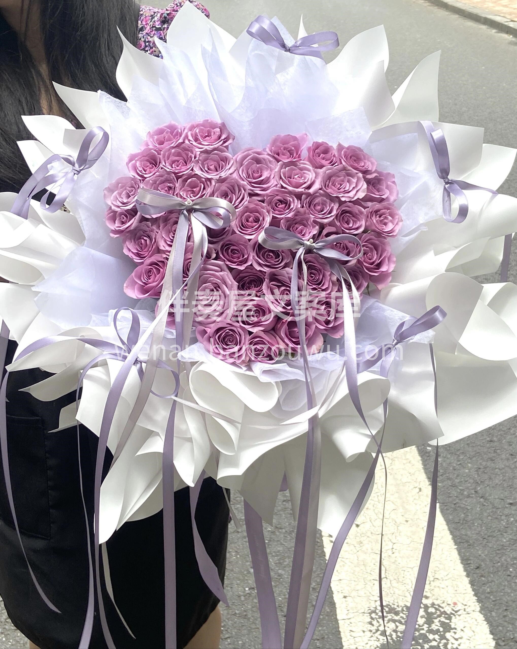 💜紫霞仙子爱心花束 先感受到幸福 才能看 配图2