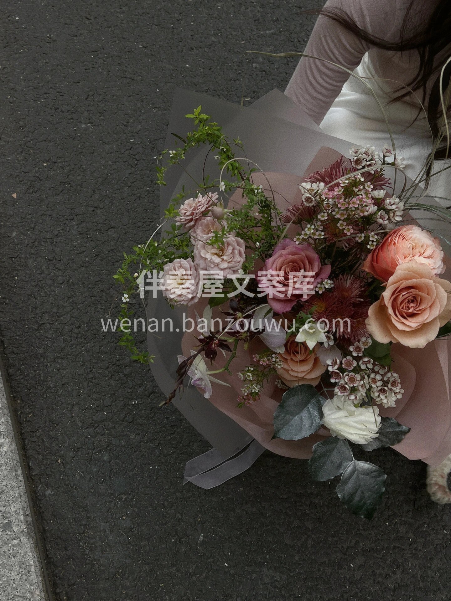秋日复古美拉德 氛🍂围感生日花束 美拉德 配图2