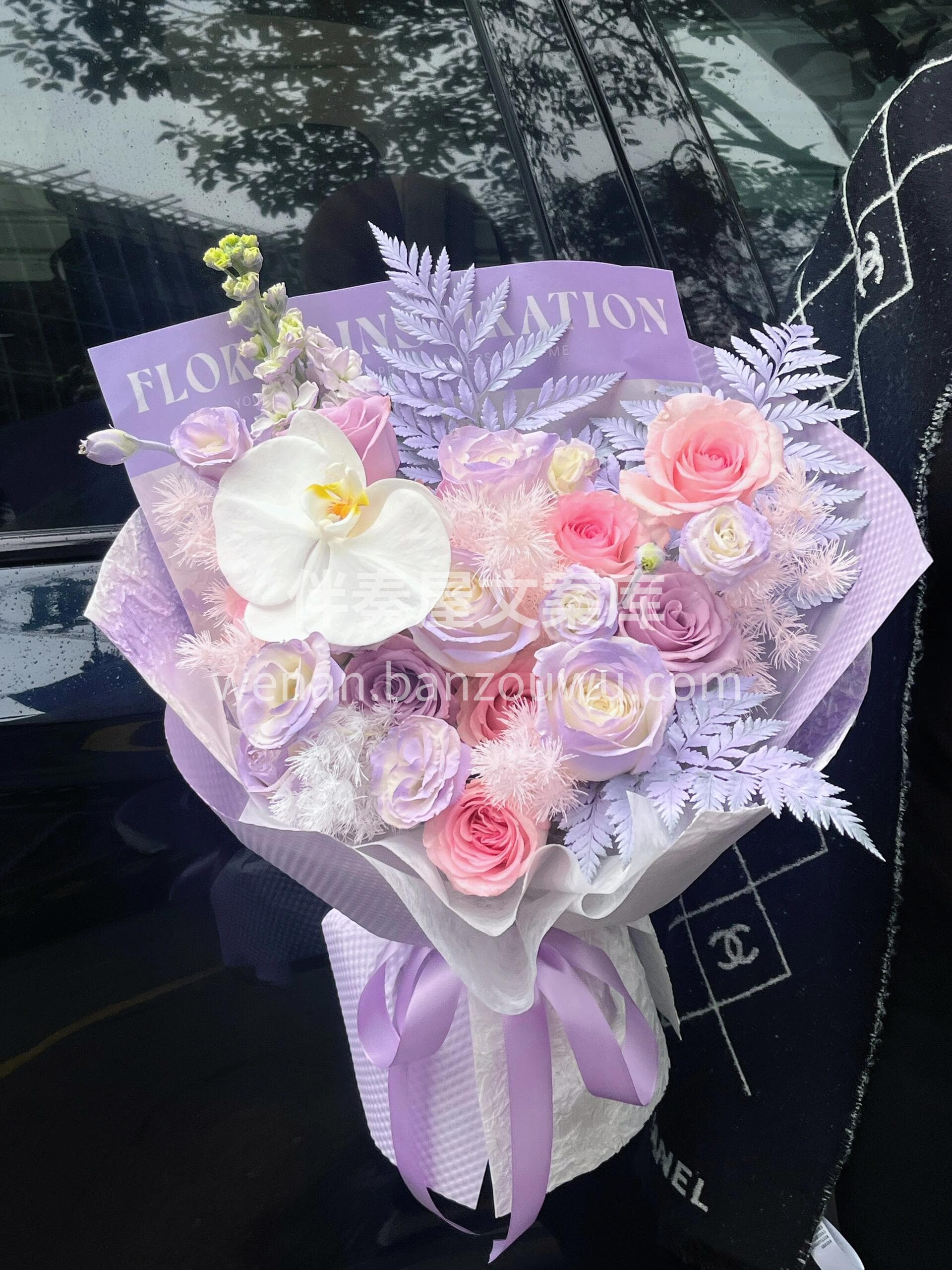 紫色系温柔花束🌷 低饱和紫调💜温柔又高级 配图1