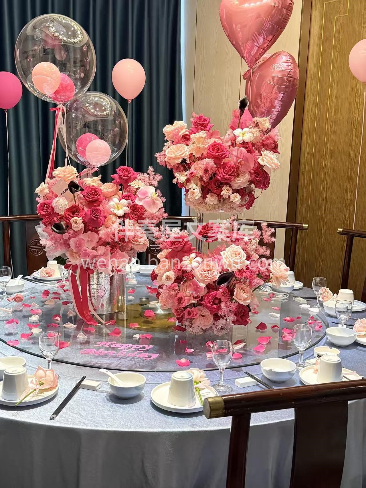 生日氛围感鲜花布置🌟🌷 让平凡的日子❤️因生日与繁花更浪漫 配图1