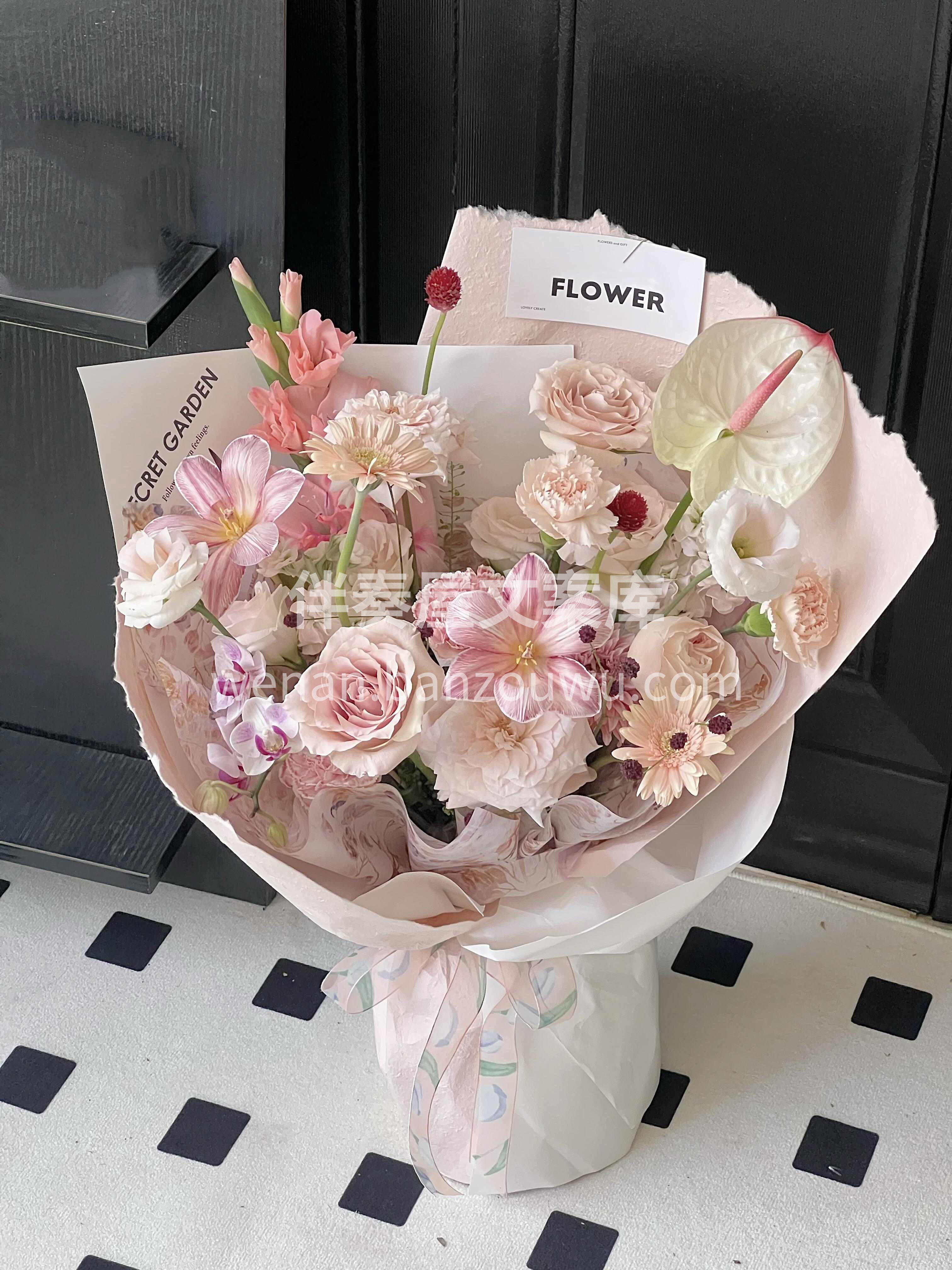 🌷高级粉色系花束 这深深浅浅的粉🌸 🌿温 配图1