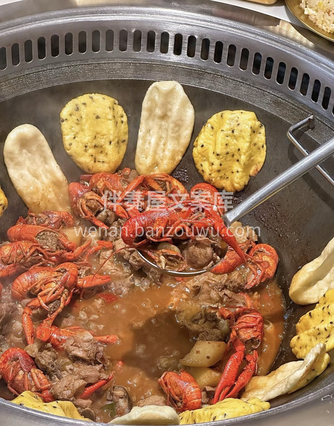 满满锅鸡肉，大块入味，还有🦞还可以加干豆 配图1