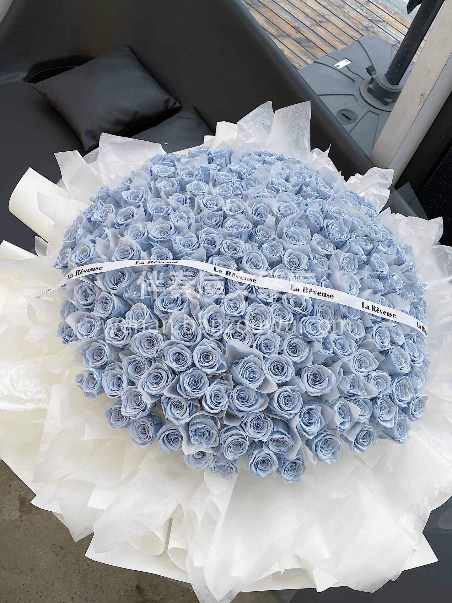 🌸199朵天空蓝永生花束 永生花花语：永 配图2