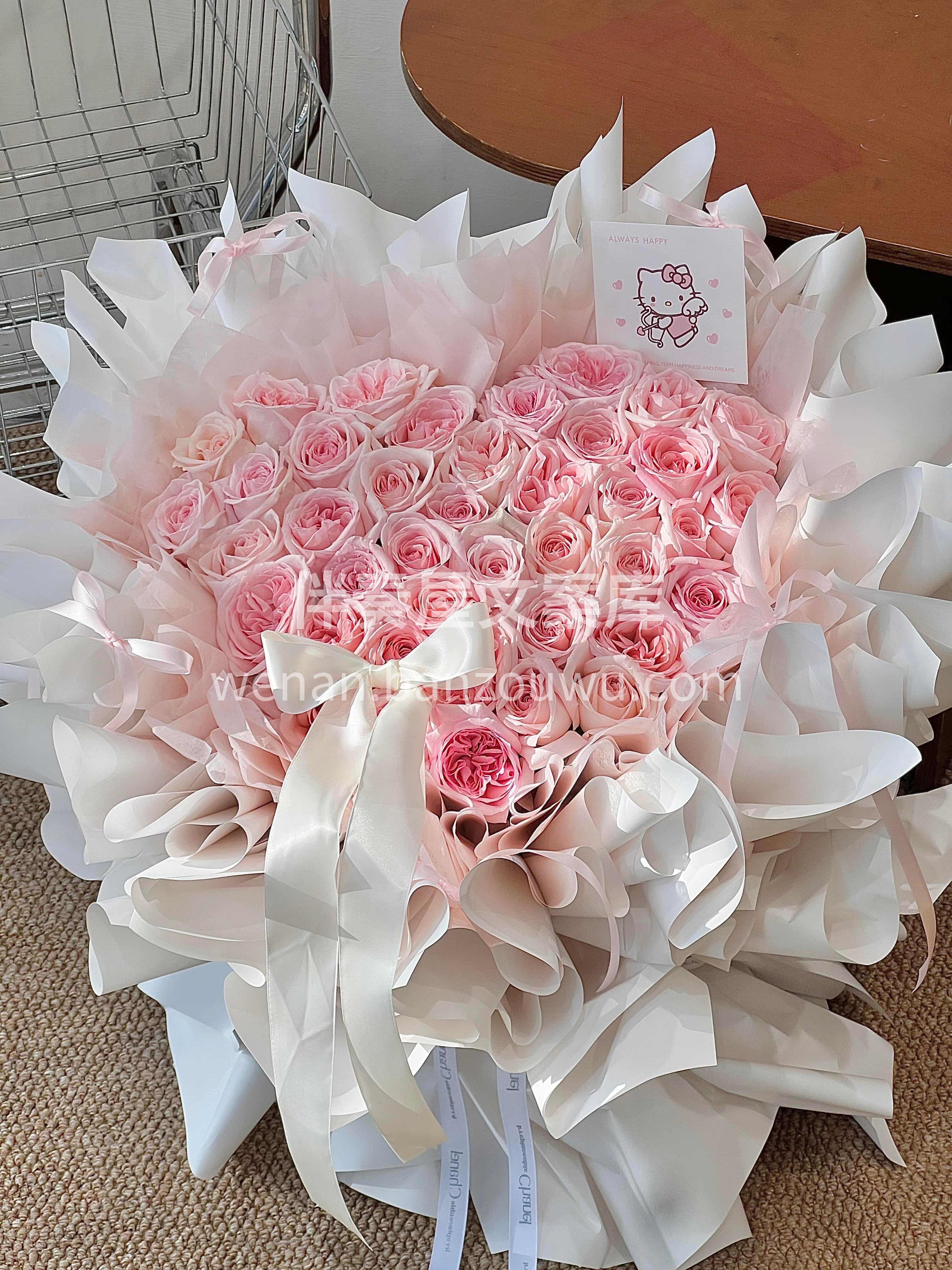 爱人如养花🌸你越用心💗花越漂亮🌸 就像这束粉荔枝花束一样 在 配图2