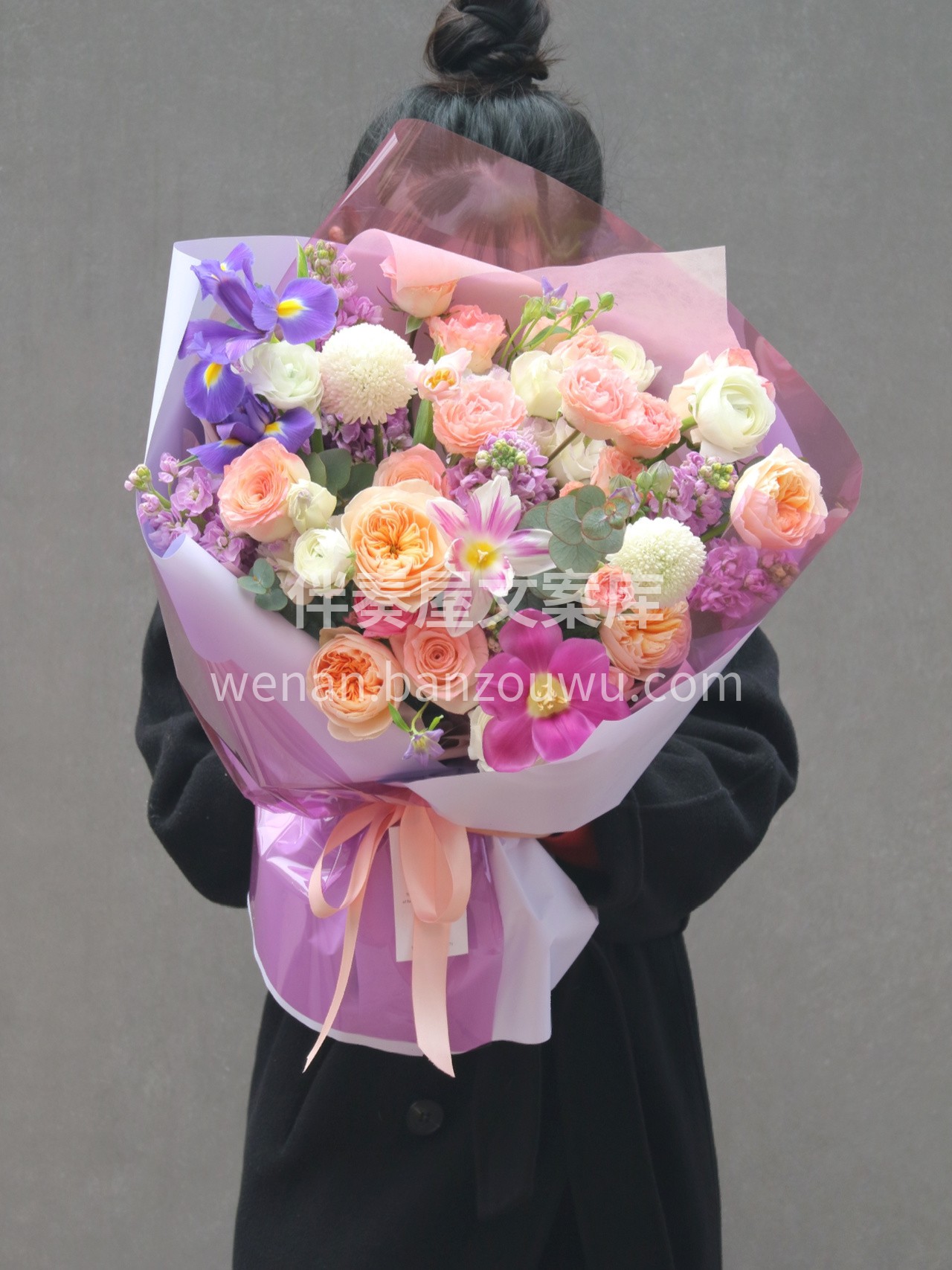 客订缤纷色系混搭花束 明亮的颜色😘让人心 配图3