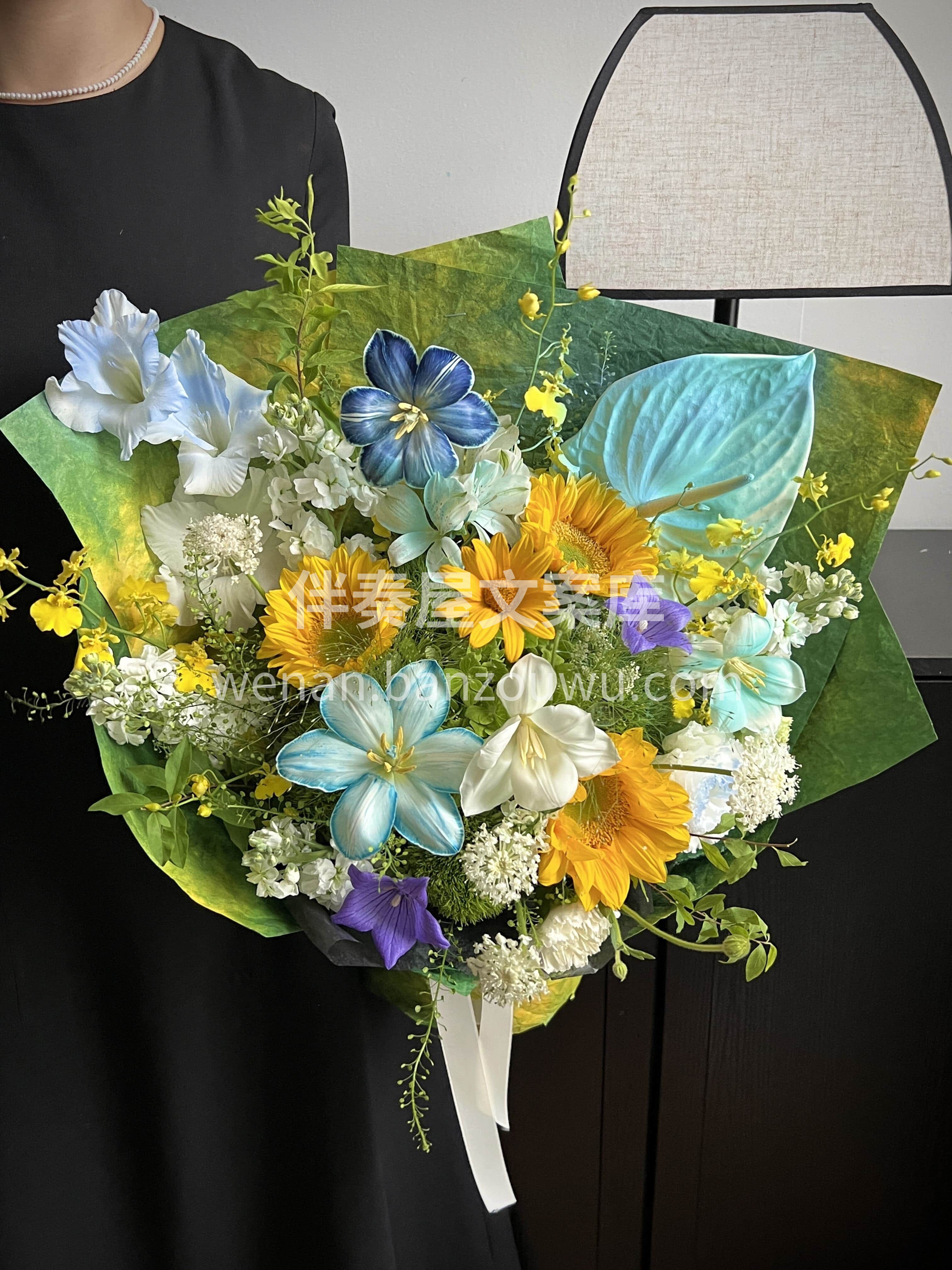 油画色彩花束🌻 明媚阳光下 潺潺溪流旁繁华盛开💛 多重色彩交 配图2
