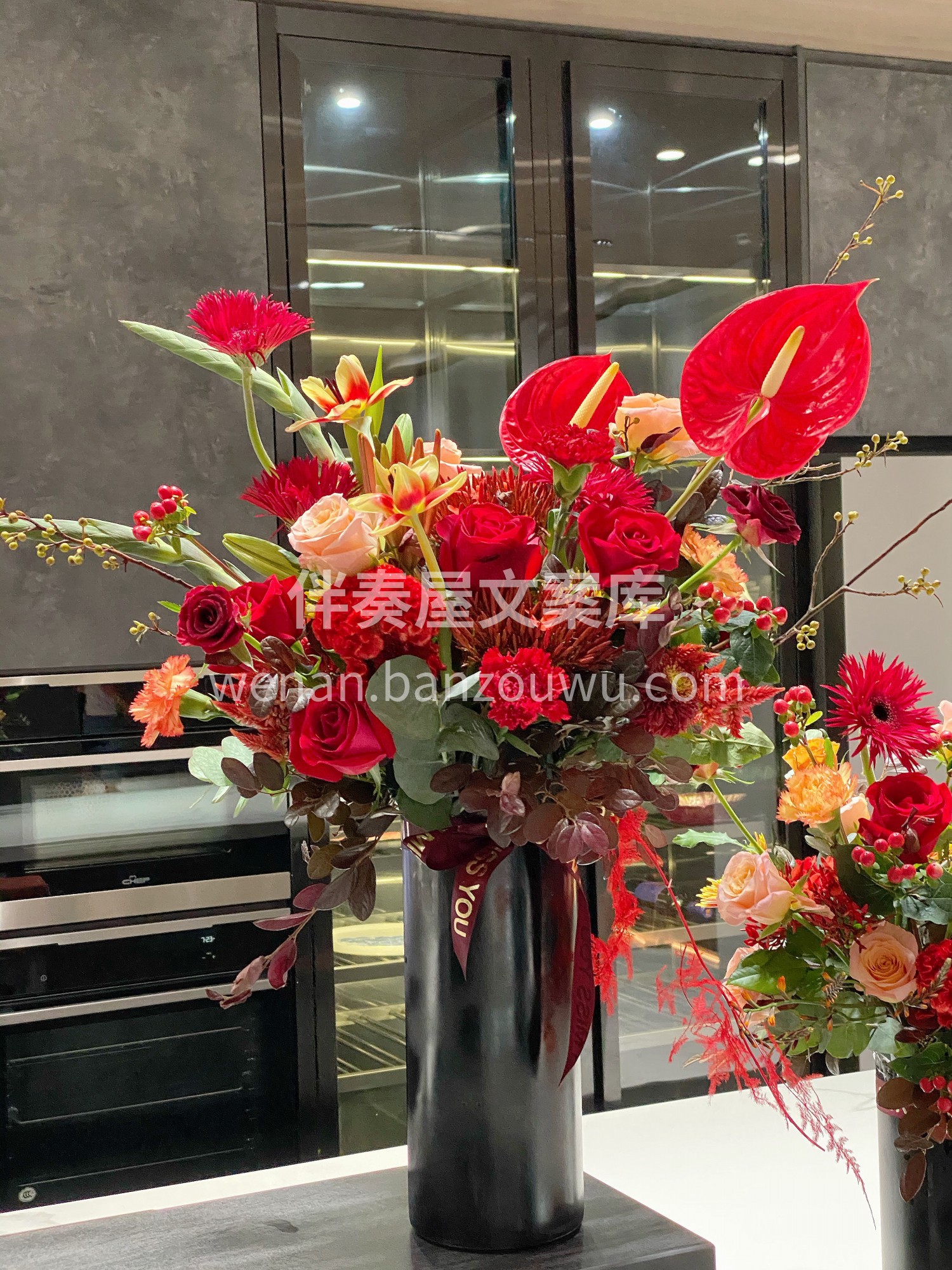 客订乔迁之喜桌花~ 订花小仙女送给搬新家 配图2