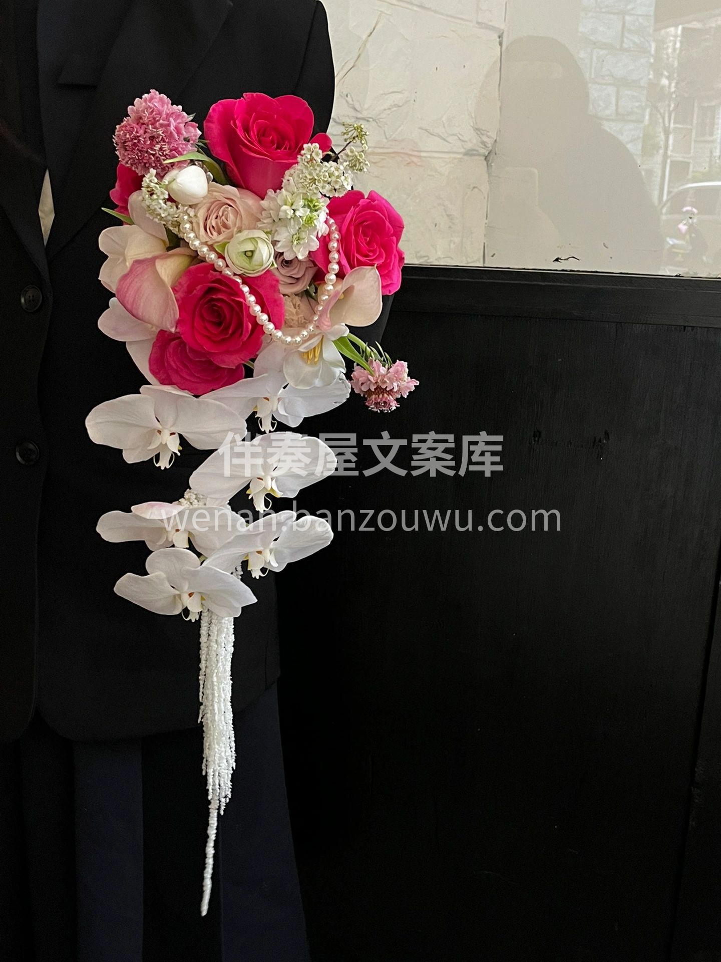 客订新娘水滴手捧 新娘说这款水滴捧花直接 配图3
