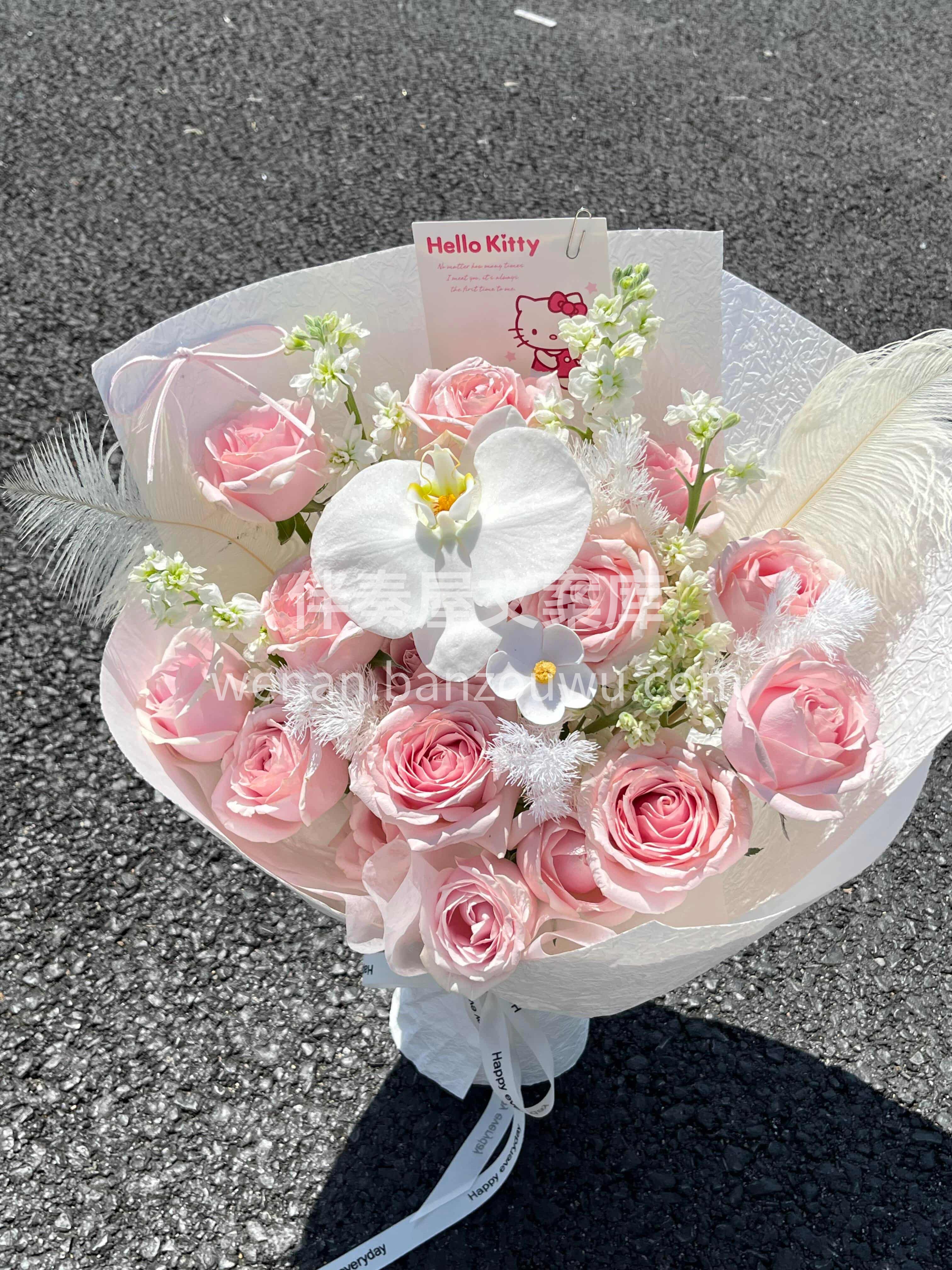 粉白配色不挑人🌸送谁都合适✨ 想要仙仙的感觉🌷就选这束🎀 配图3