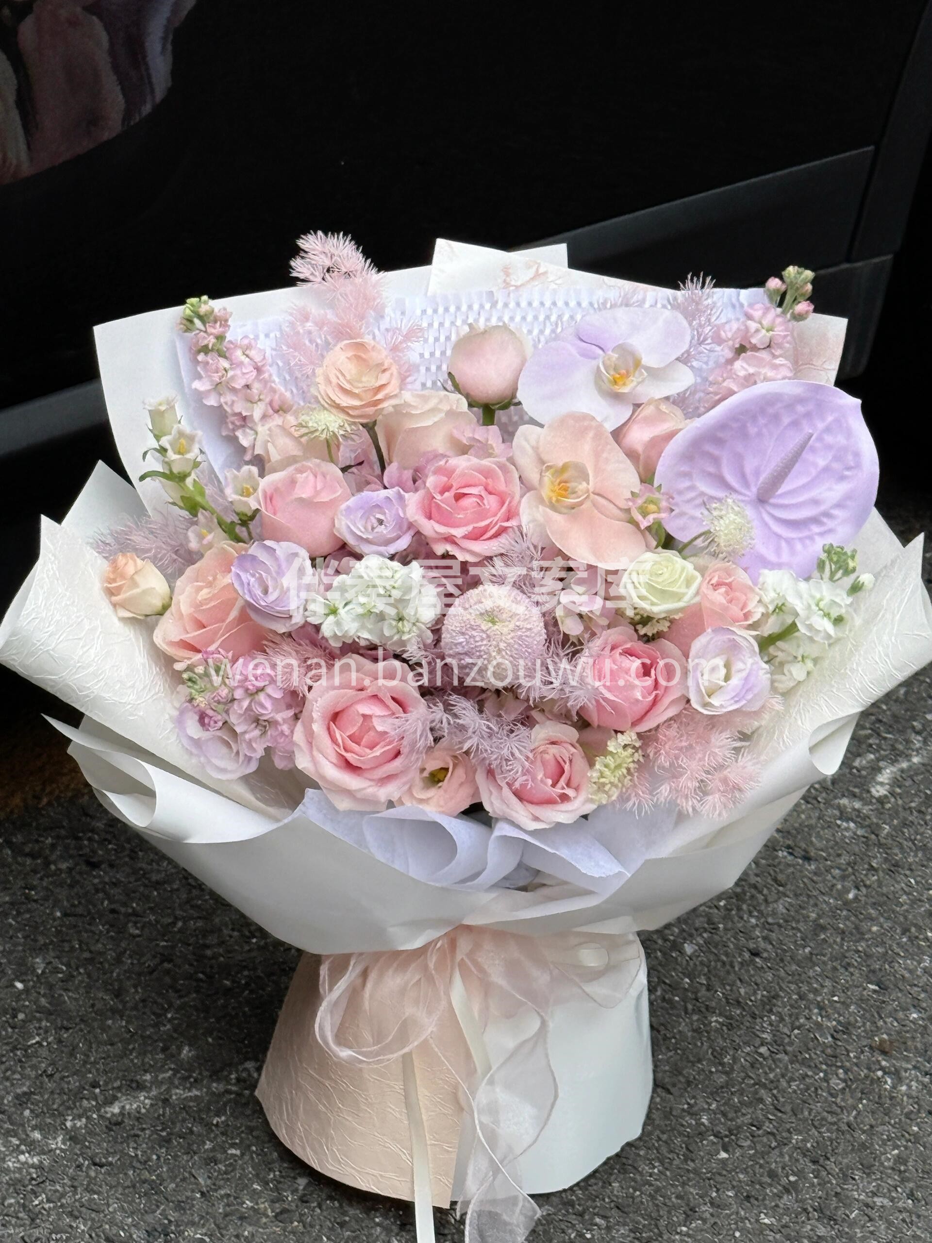 温柔有迹可循🌸浪漫有据可依💜 都藏在这束粉紫色花里🌷 配图1